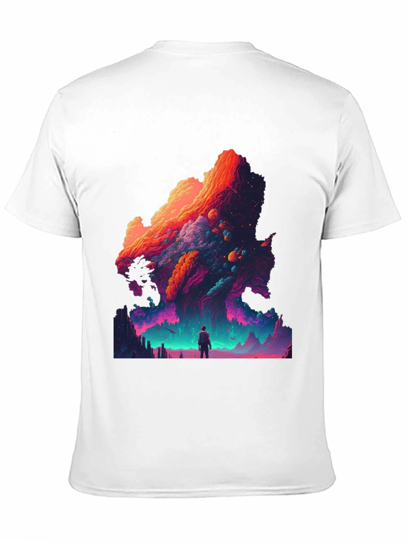 Cosmic Dreamscape Graphic Tee - Vivid Print