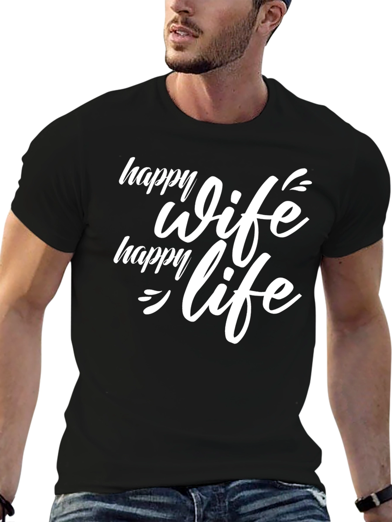 Happy Wife Happy Life Graphic Tee