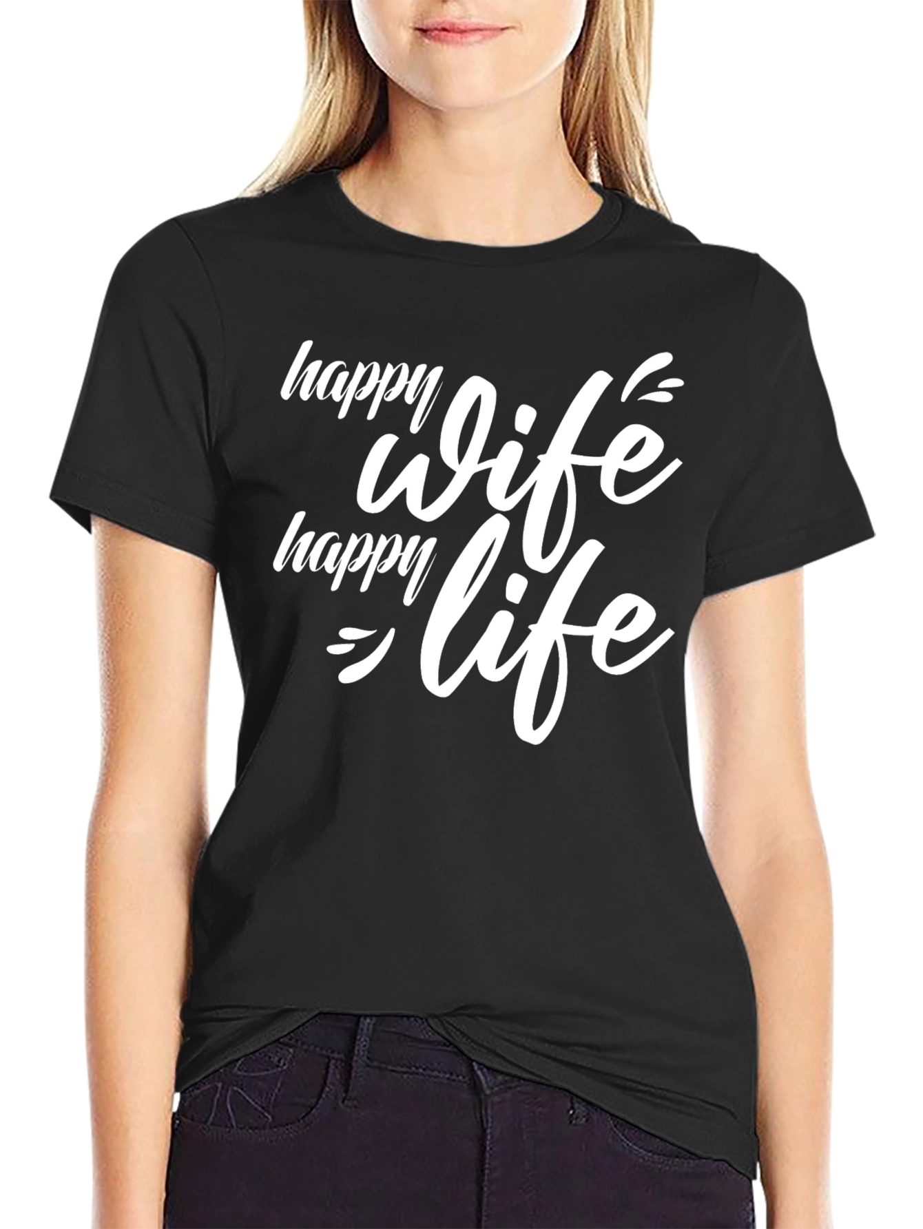 Happy Wife Happy Life Graphic Tee