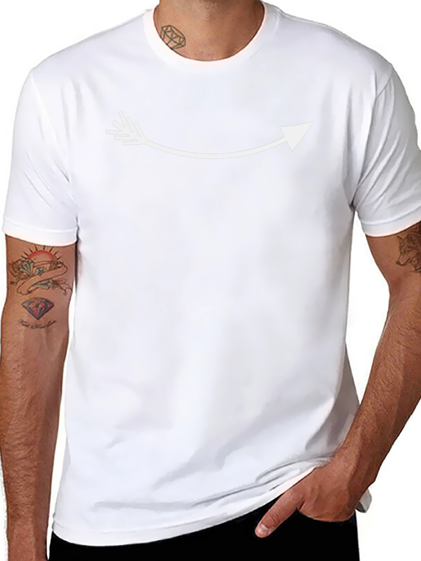 Arrow Graphic T-Shirt - Modern Minimalist Design