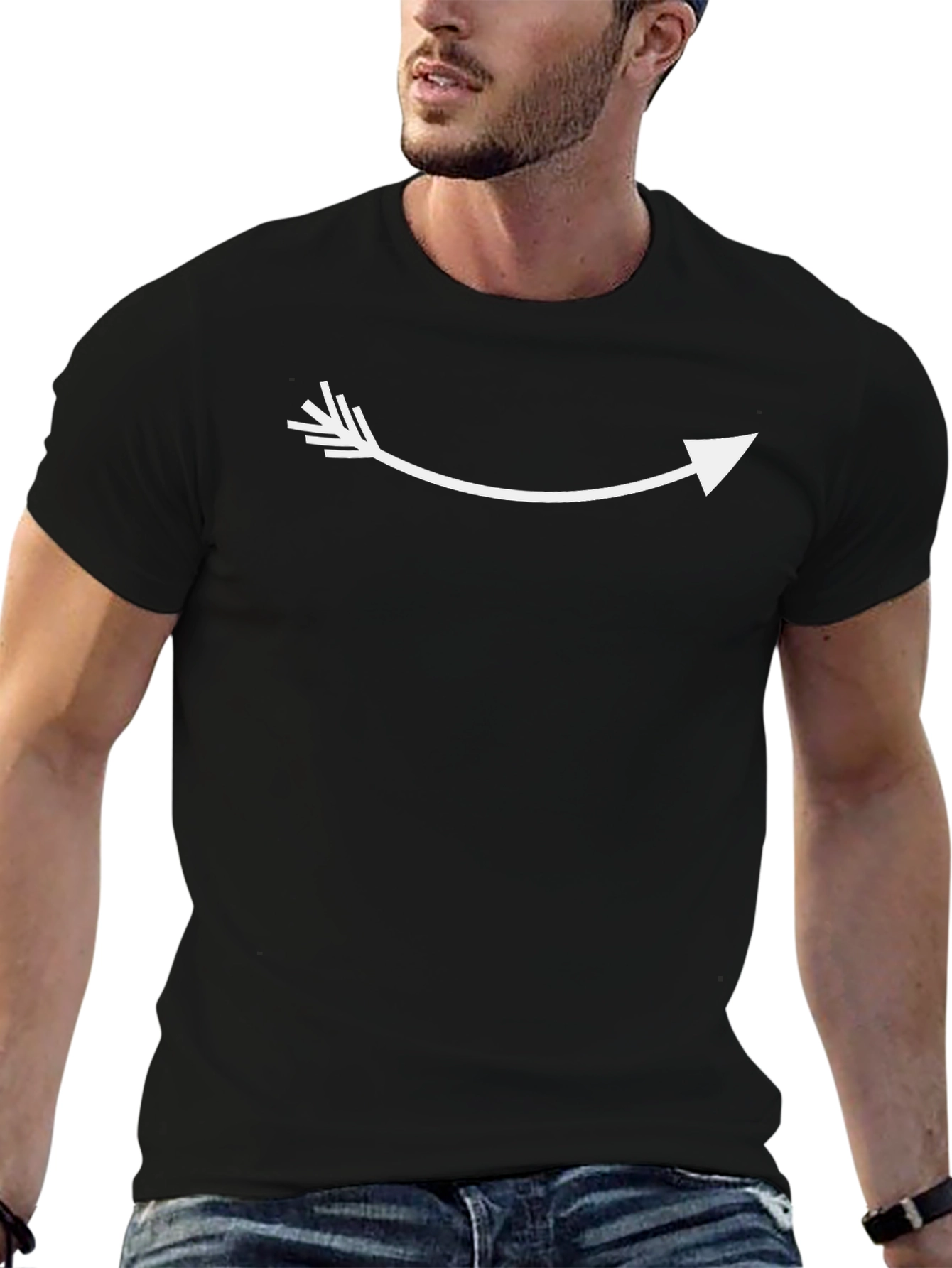 Arrow Graphic T-Shirt - Modern Minimalist Design