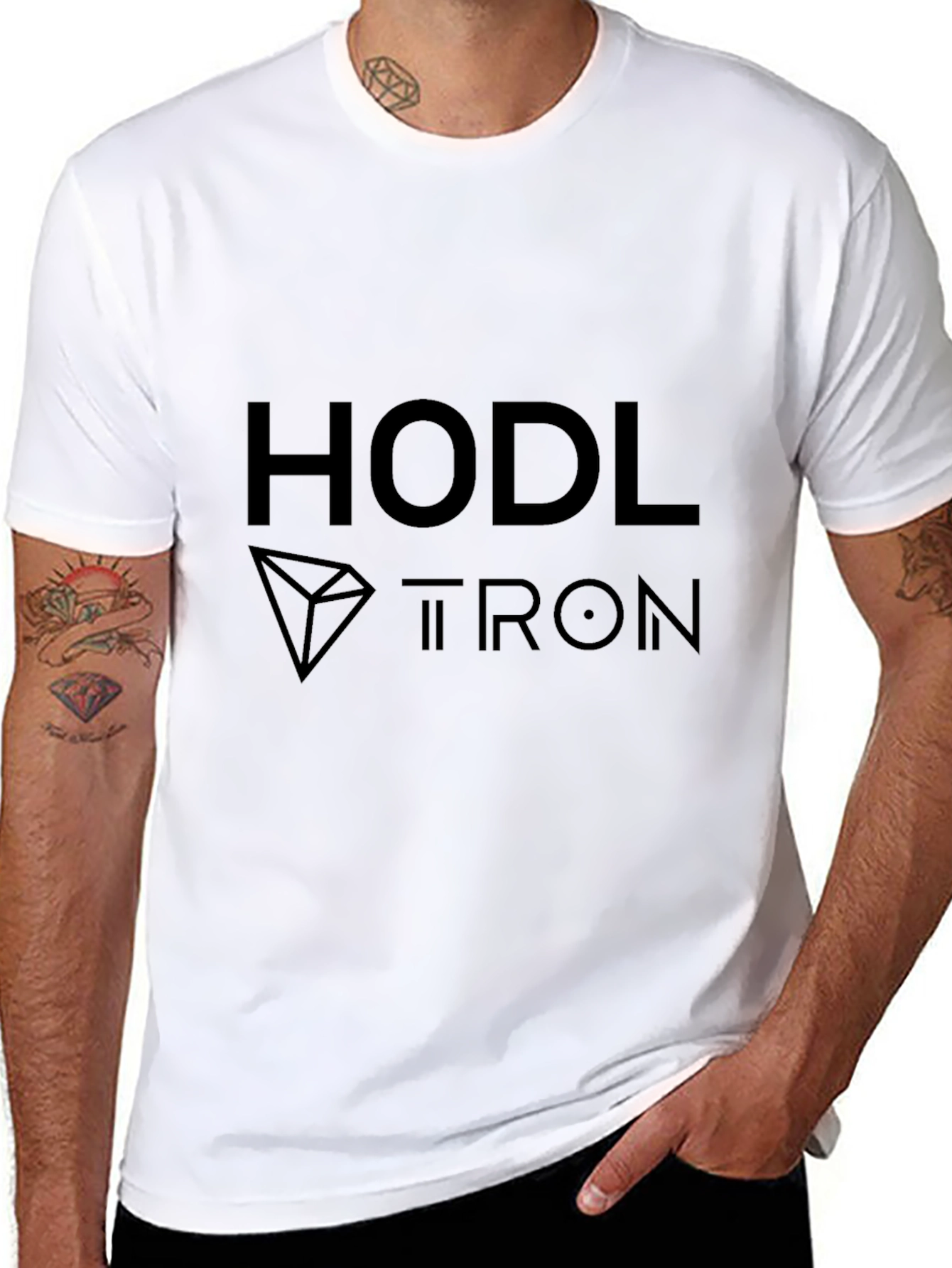 HODL TRON Black Crypto T-Shirt