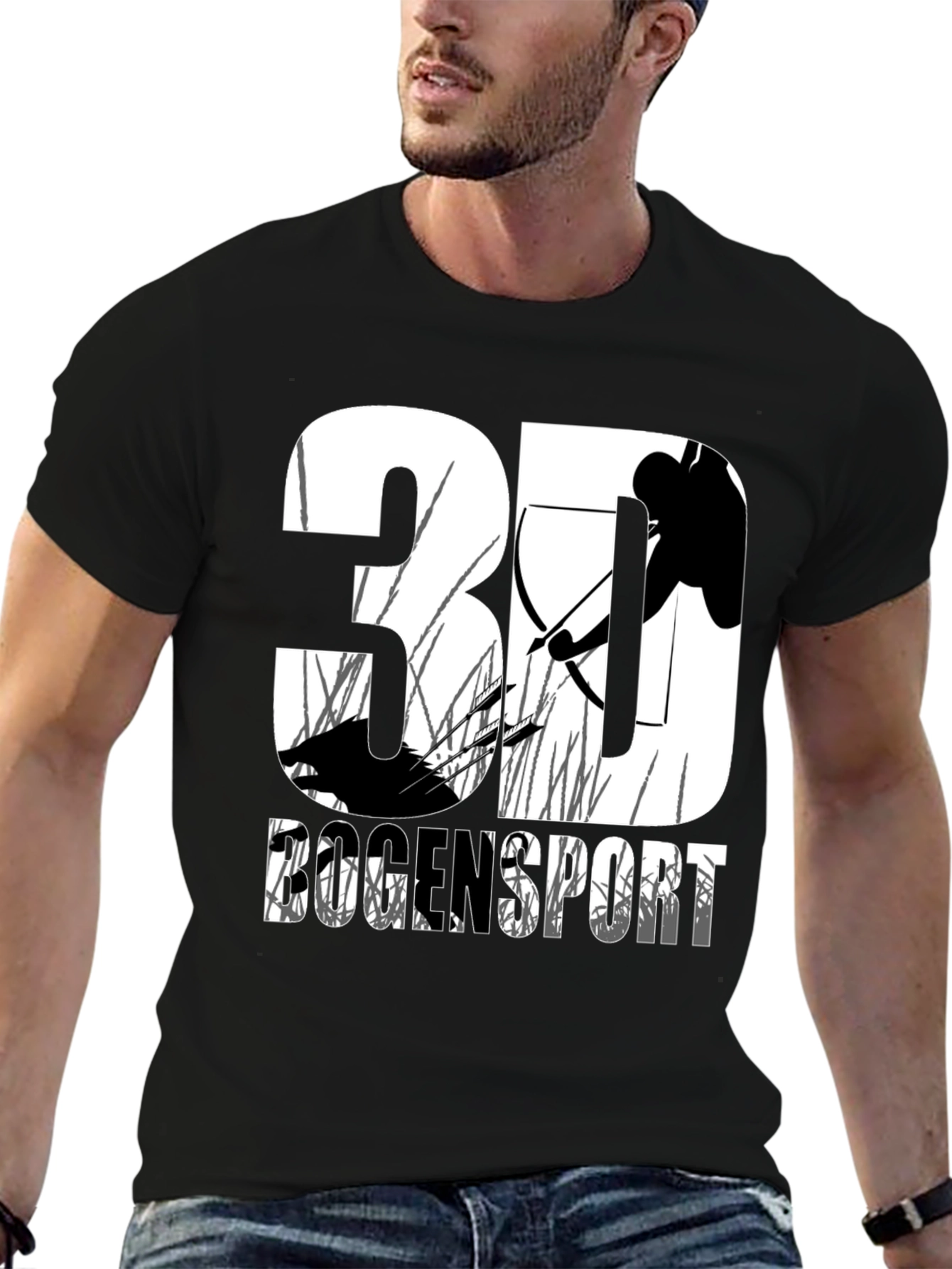 3D Archery T-Shirt - Bow Hunting Sportswear Tee