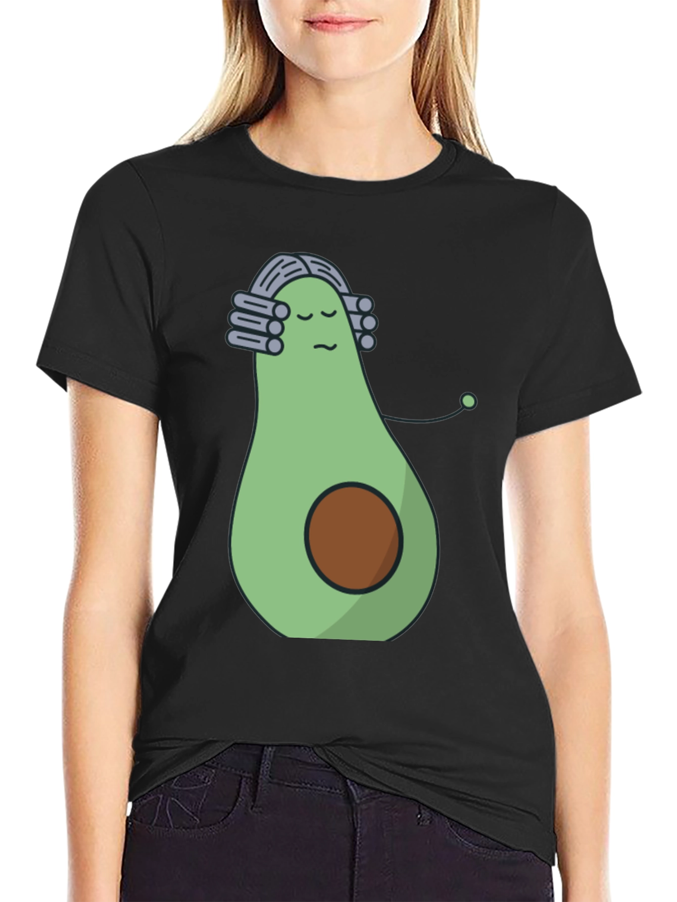 Avocado Musician Black T-Shirt - Funny Foodie Tee