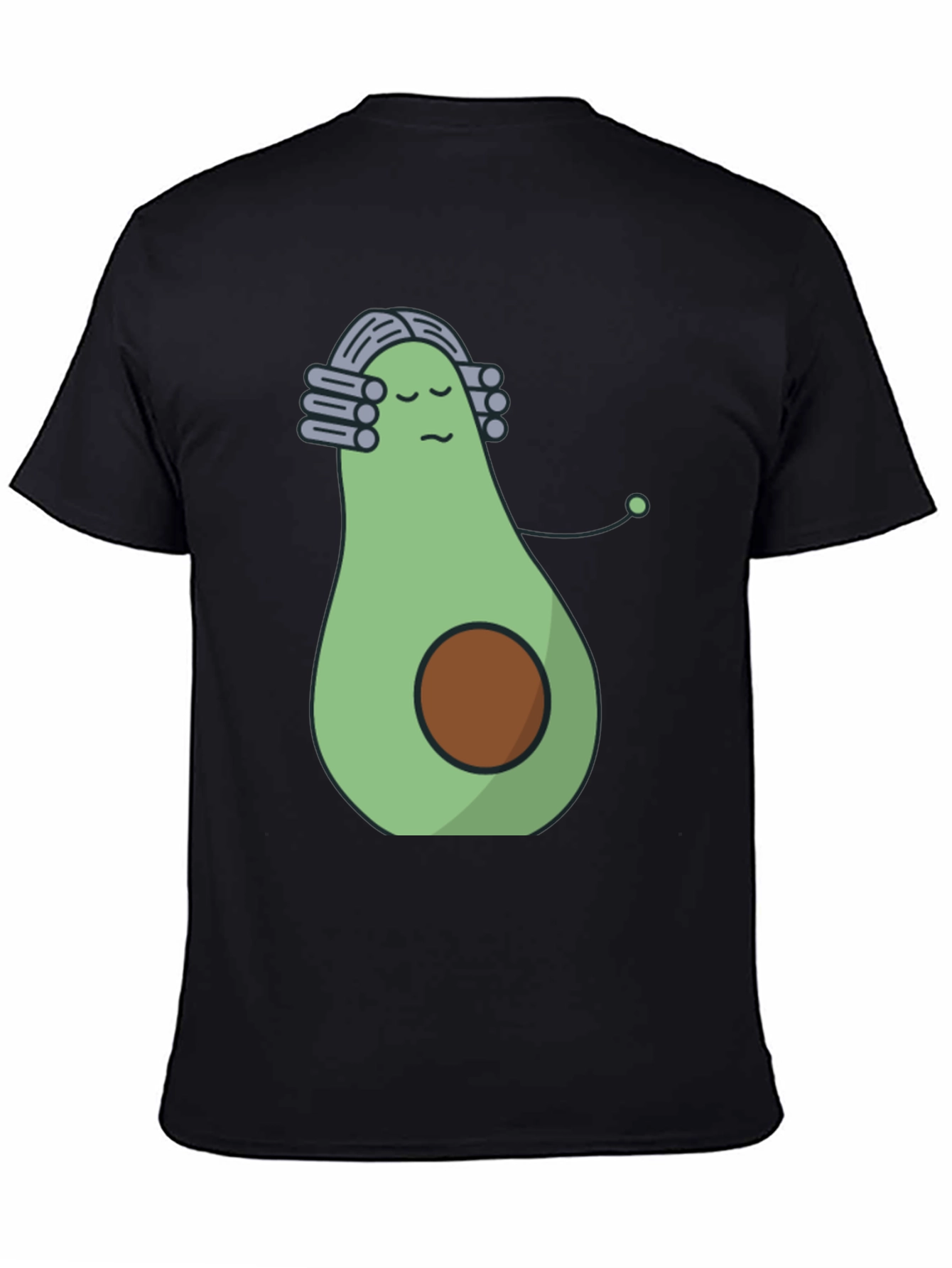 Avocado Musician Black T-Shirt - Funny Foodie Tee