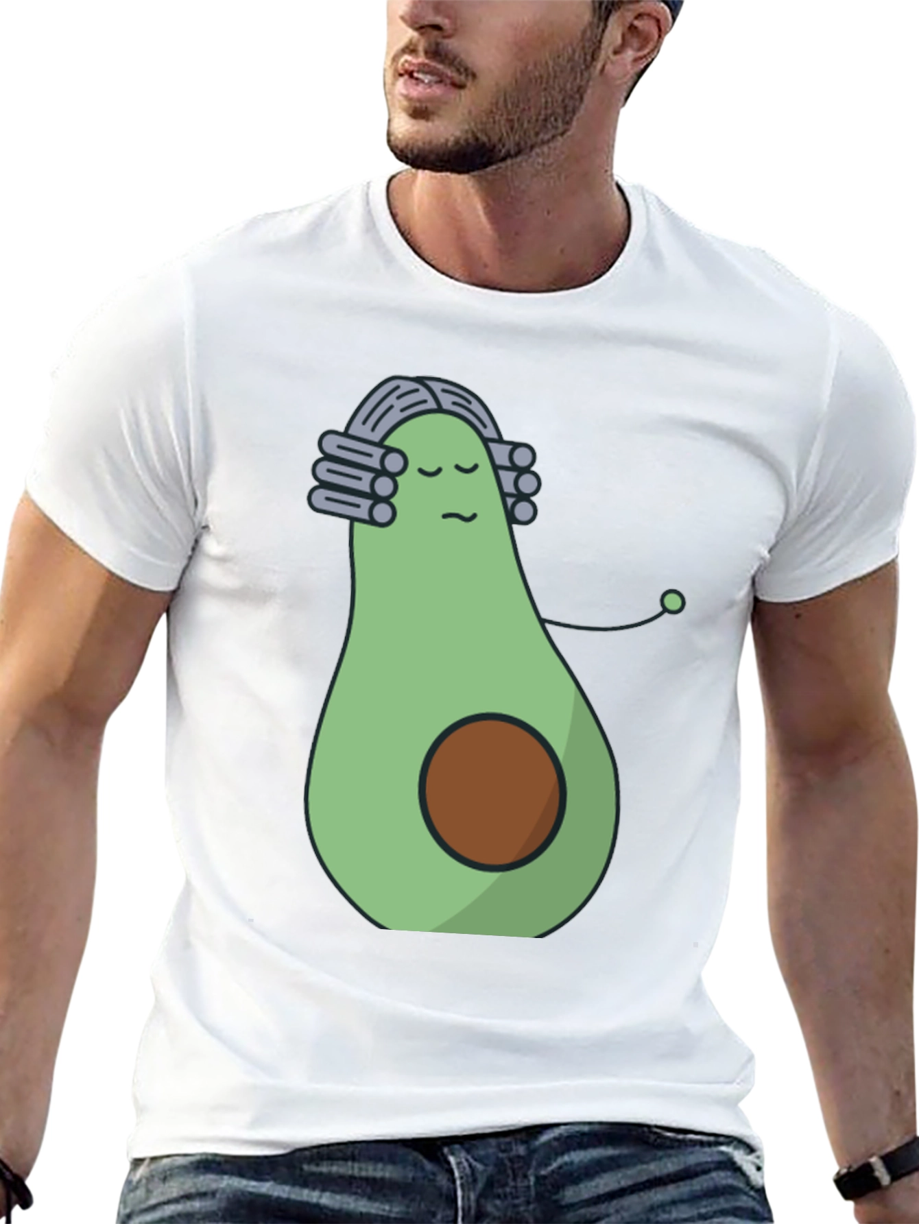 Avocado Musician Black T-Shirt - Funny Foodie Tee