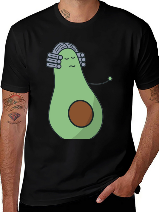 Avocado Musician Black T-Shirt - Funny Foodie Tee