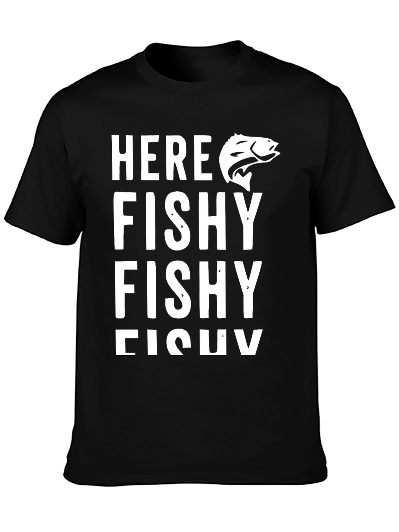 Here Fishy Fishy T-Shirt Funny Fishing Tee