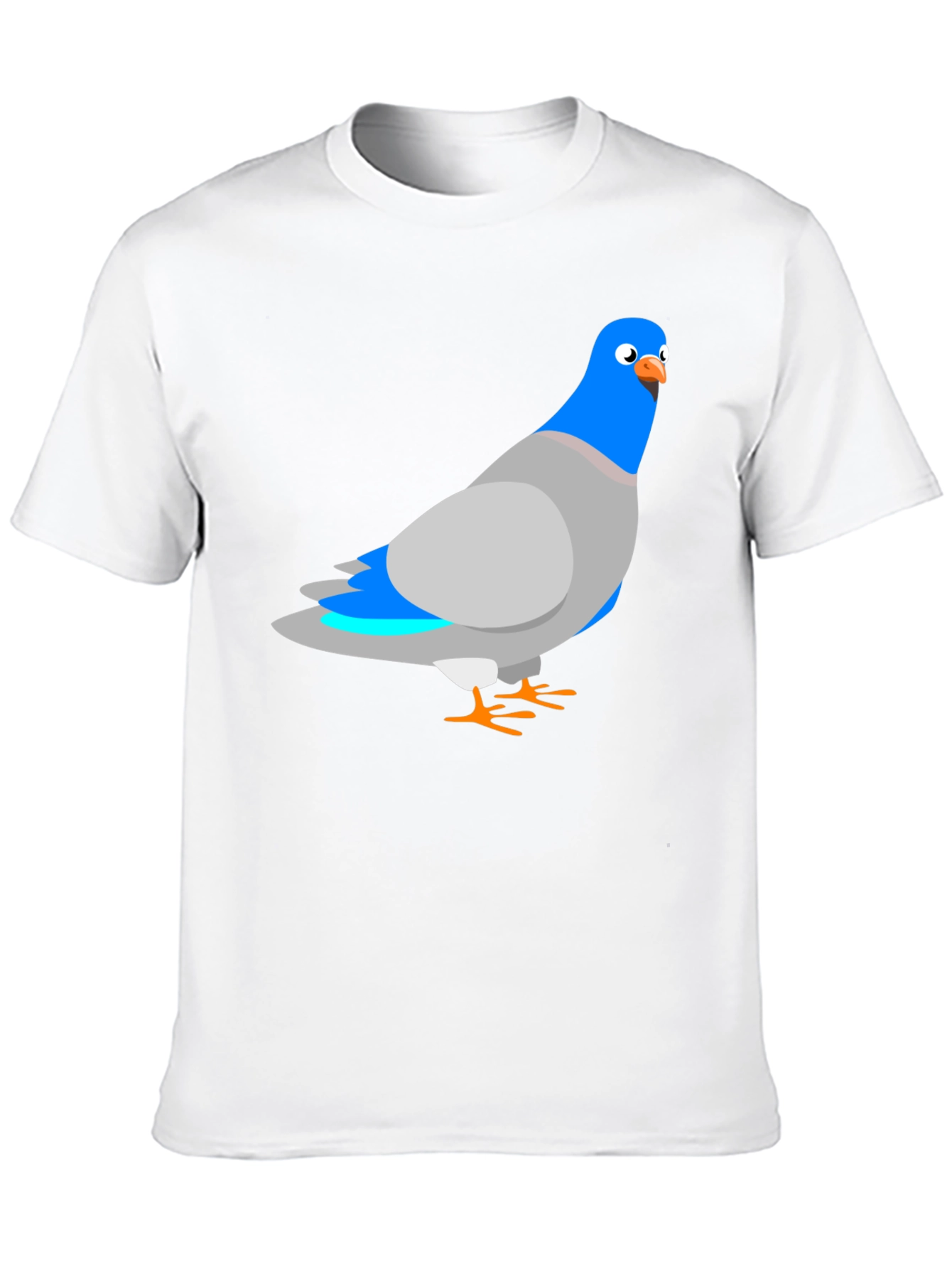Pigeon Graphic Black T-Shirt - Quirky Bird Tee