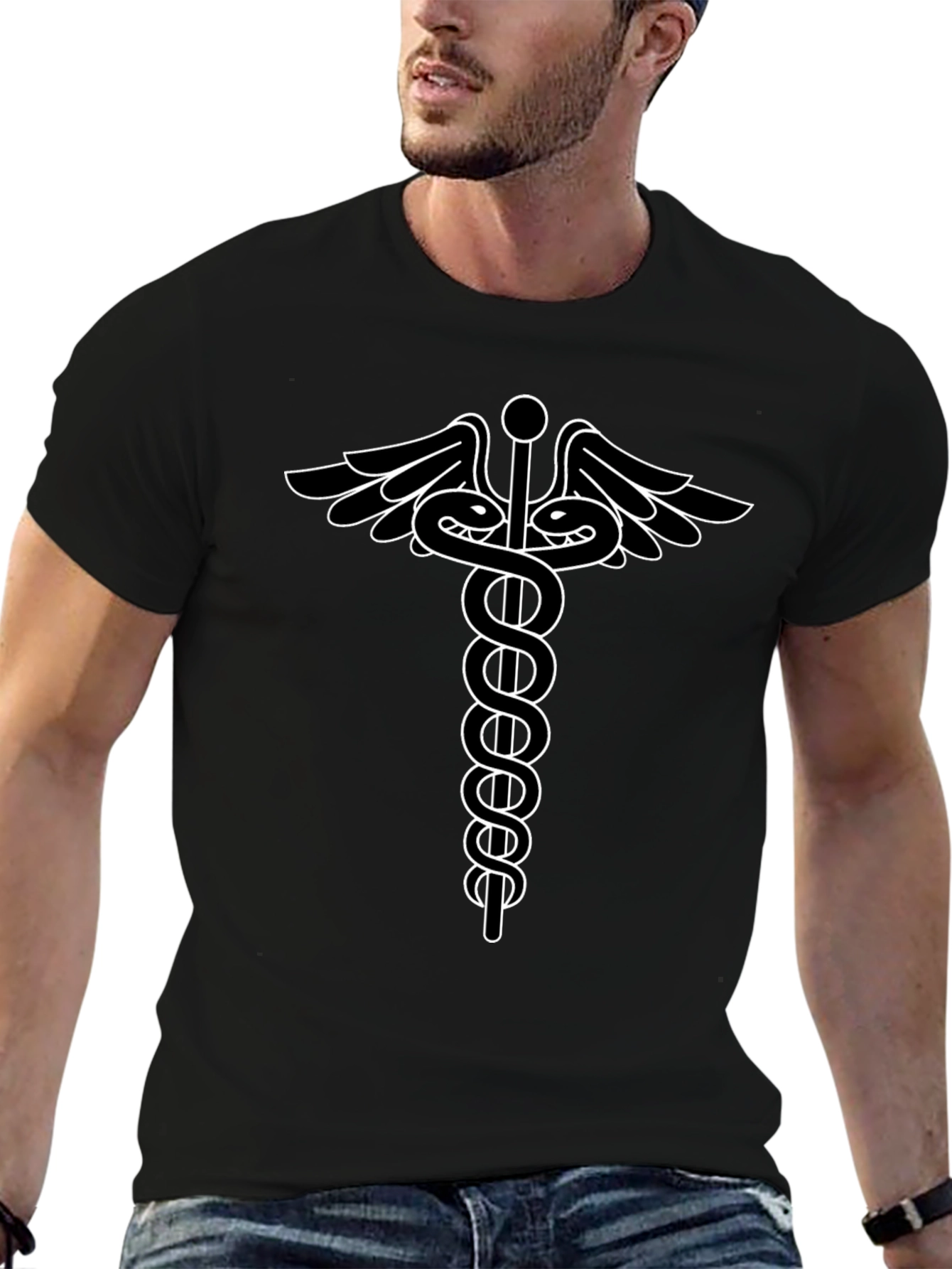 Caduceus T-Shirt - Medical Symbol Tee