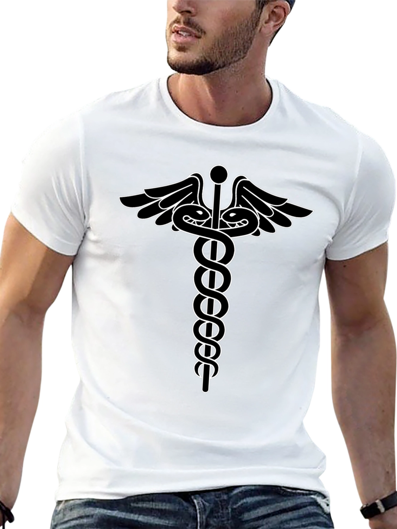 Caduceus T-Shirt - Medical Symbol Tee