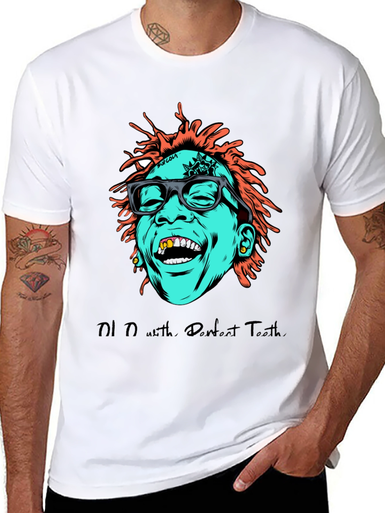 Cartoon Graphic Tee - Hip Hop Style