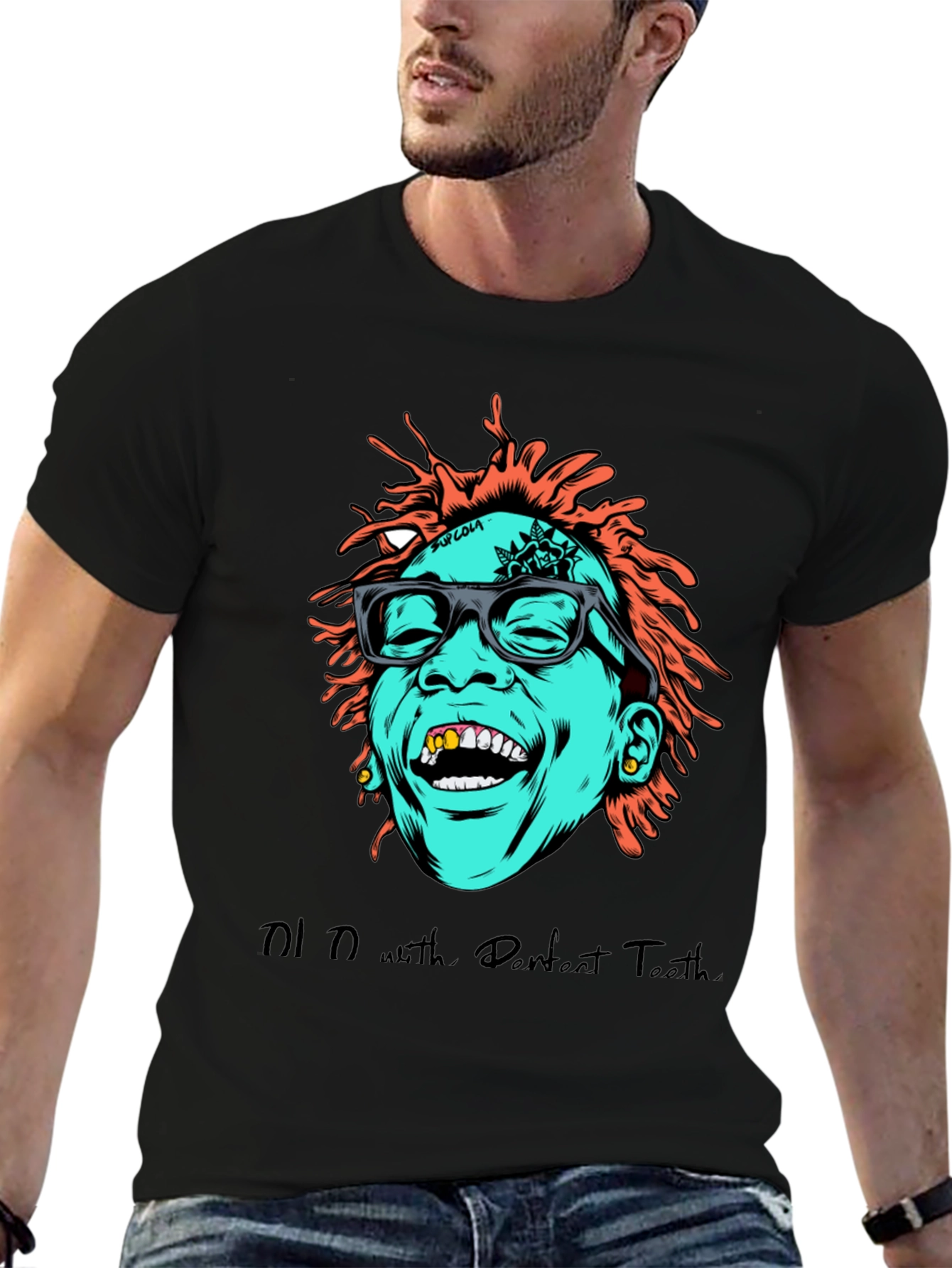 Cartoon Graphic Tee - Hip Hop Style