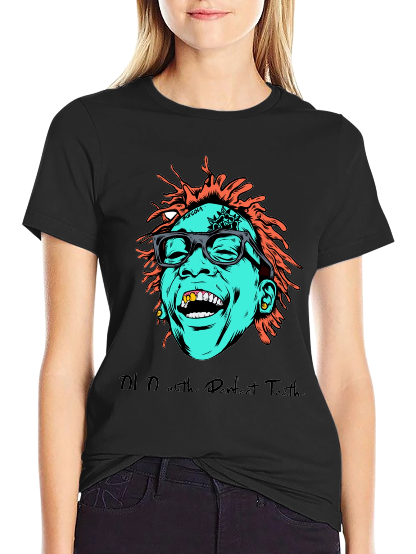 Cartoon Graphic Tee - Hip Hop Style