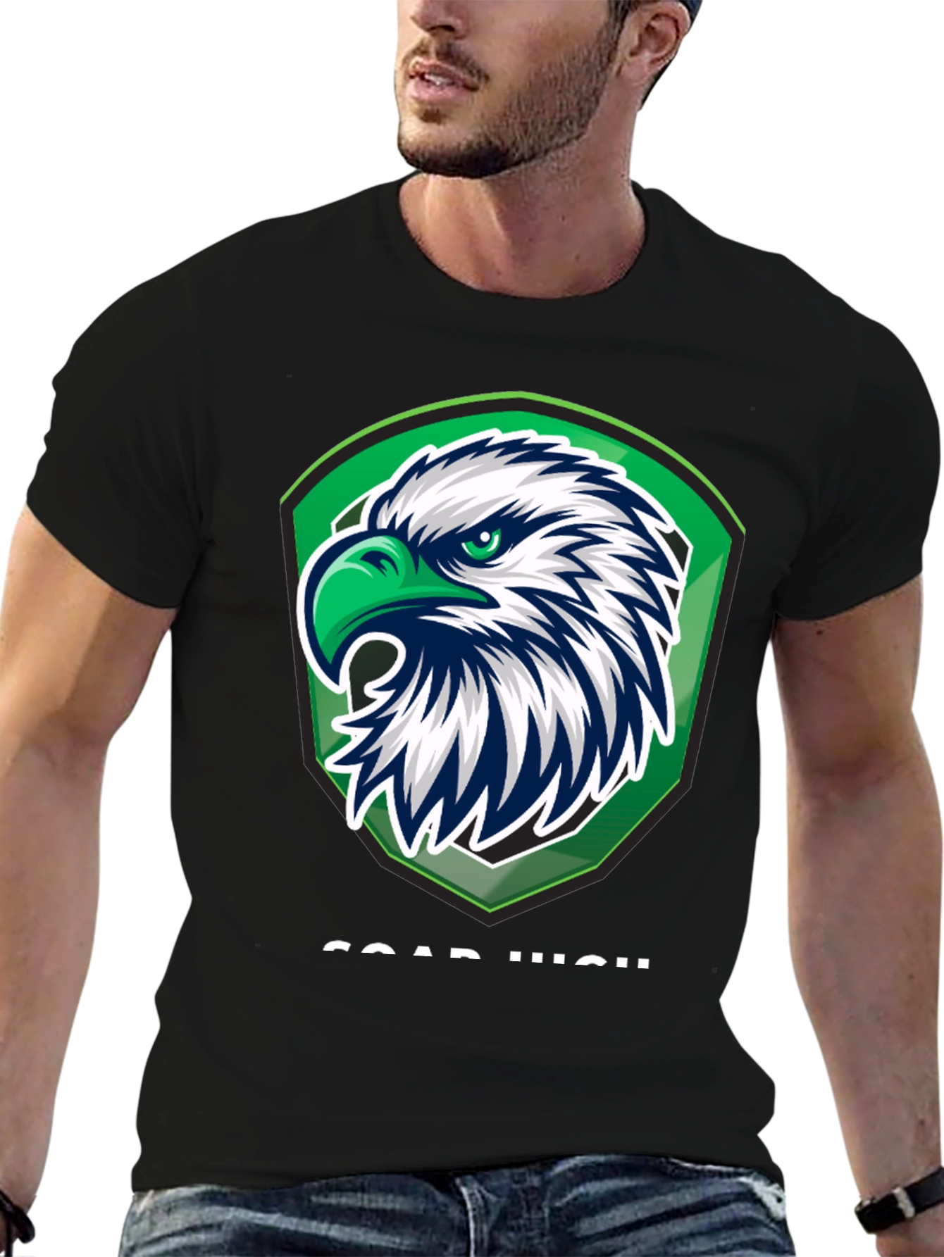 Eagle Crest Graphic Tee - Soar High Design