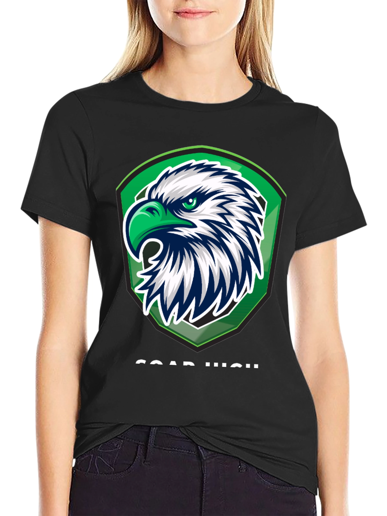 Eagle Crest Graphic Tee - Soar High Design