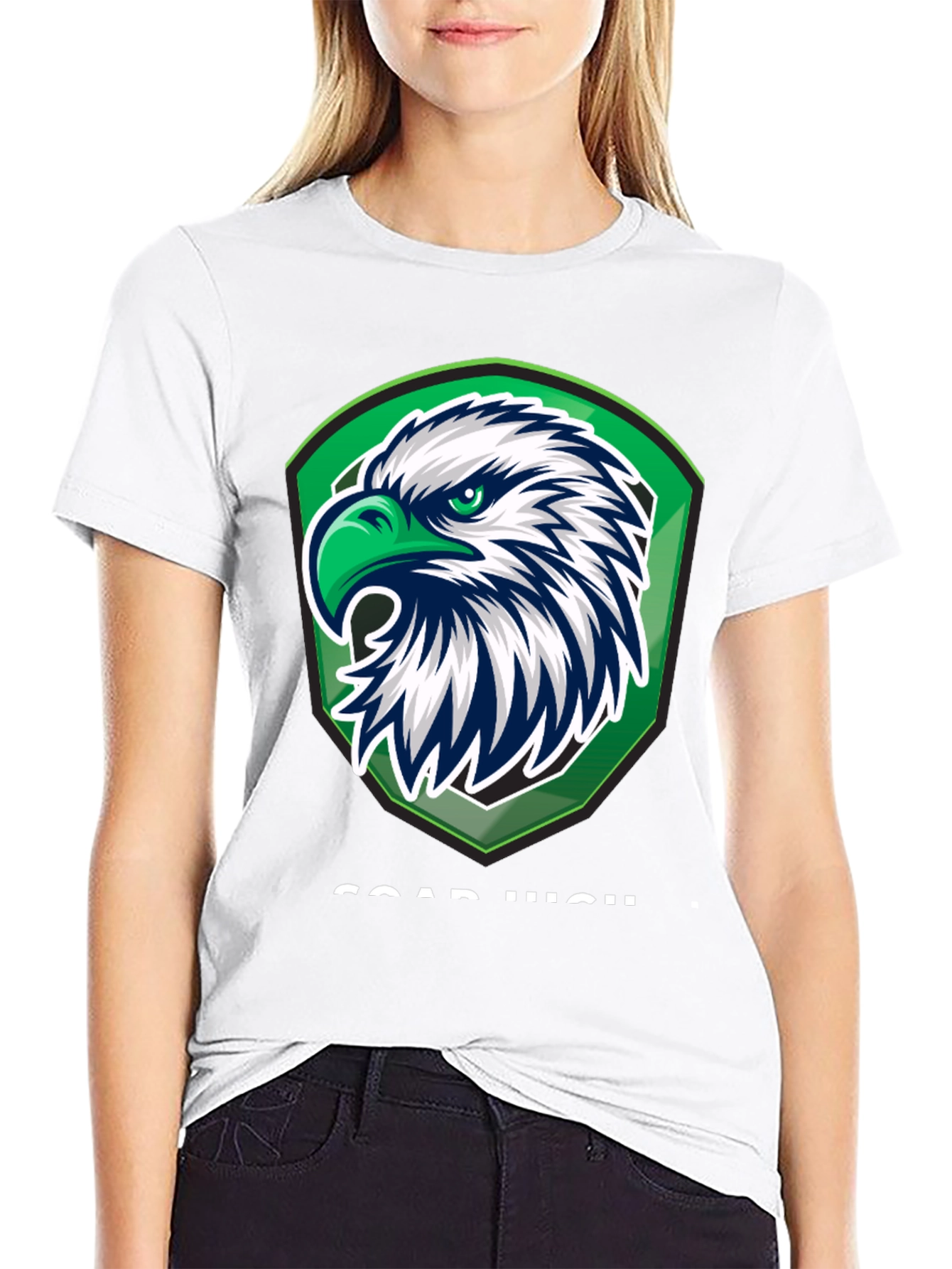 Eagle Crest Graphic Tee - Soar High Design