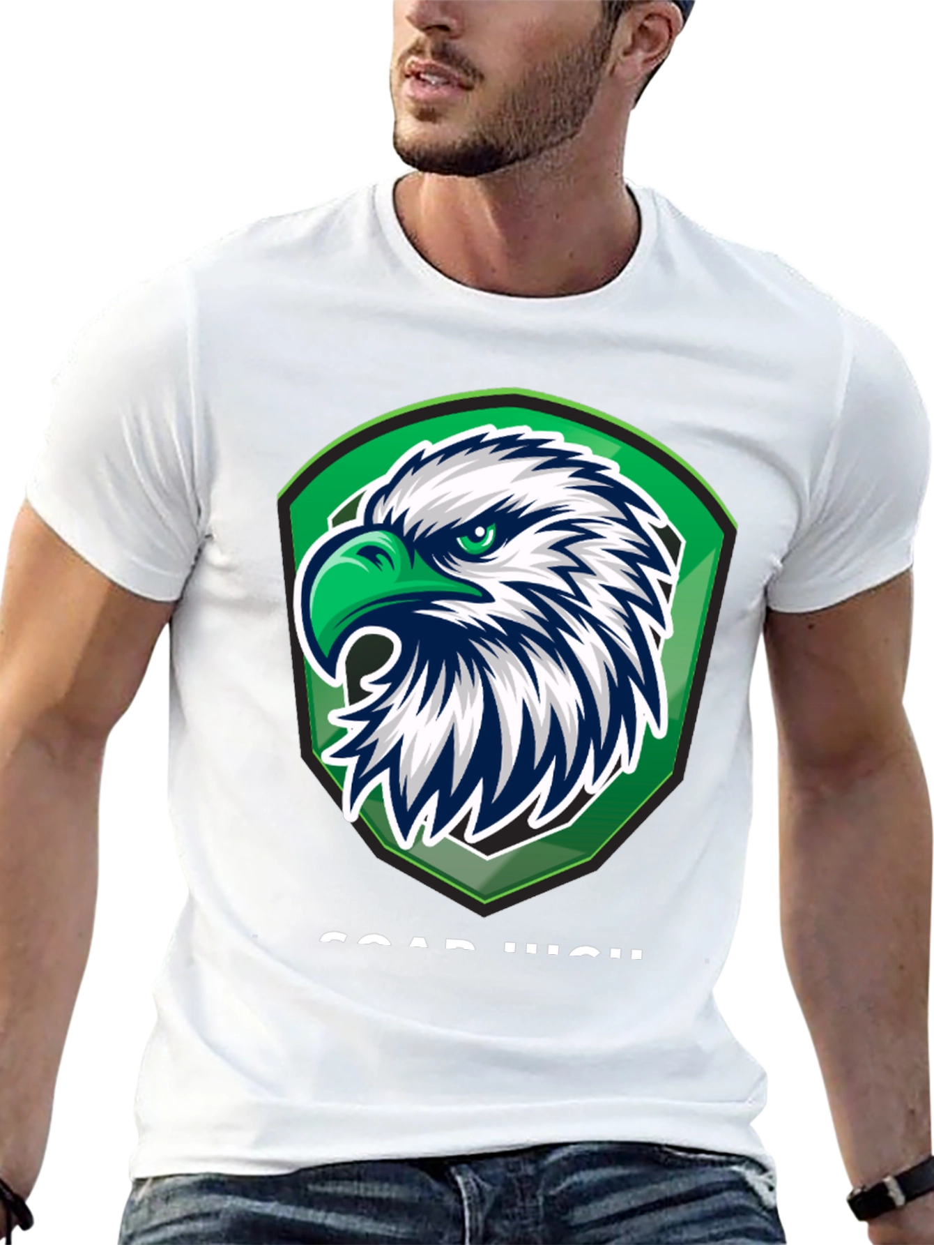 Eagle Crest Graphic Tee - Soar High Design