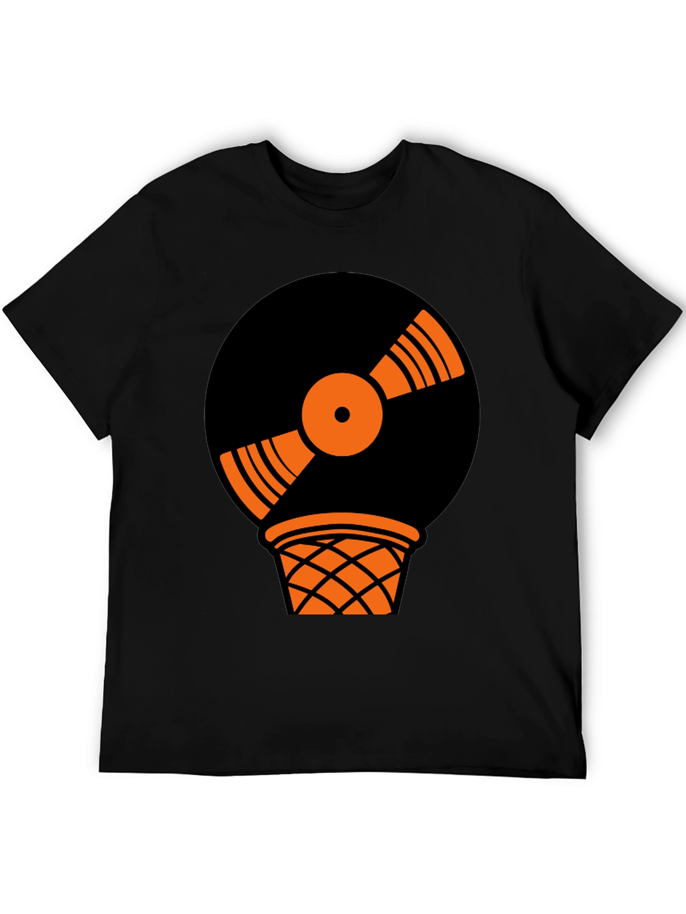 Vinyl Record Basketball T-Shirt