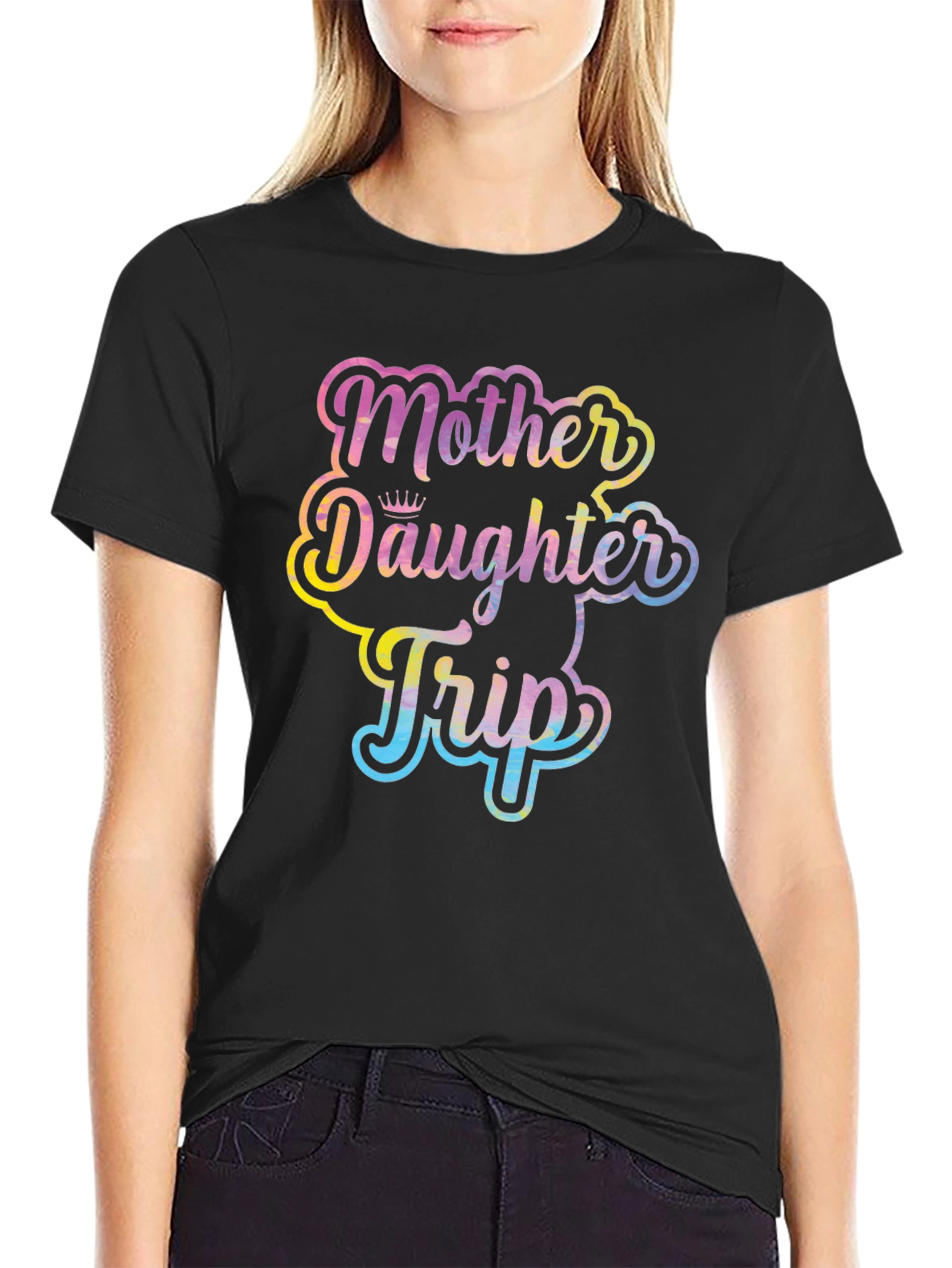 Mother Daughter Trip Black T-Shirt