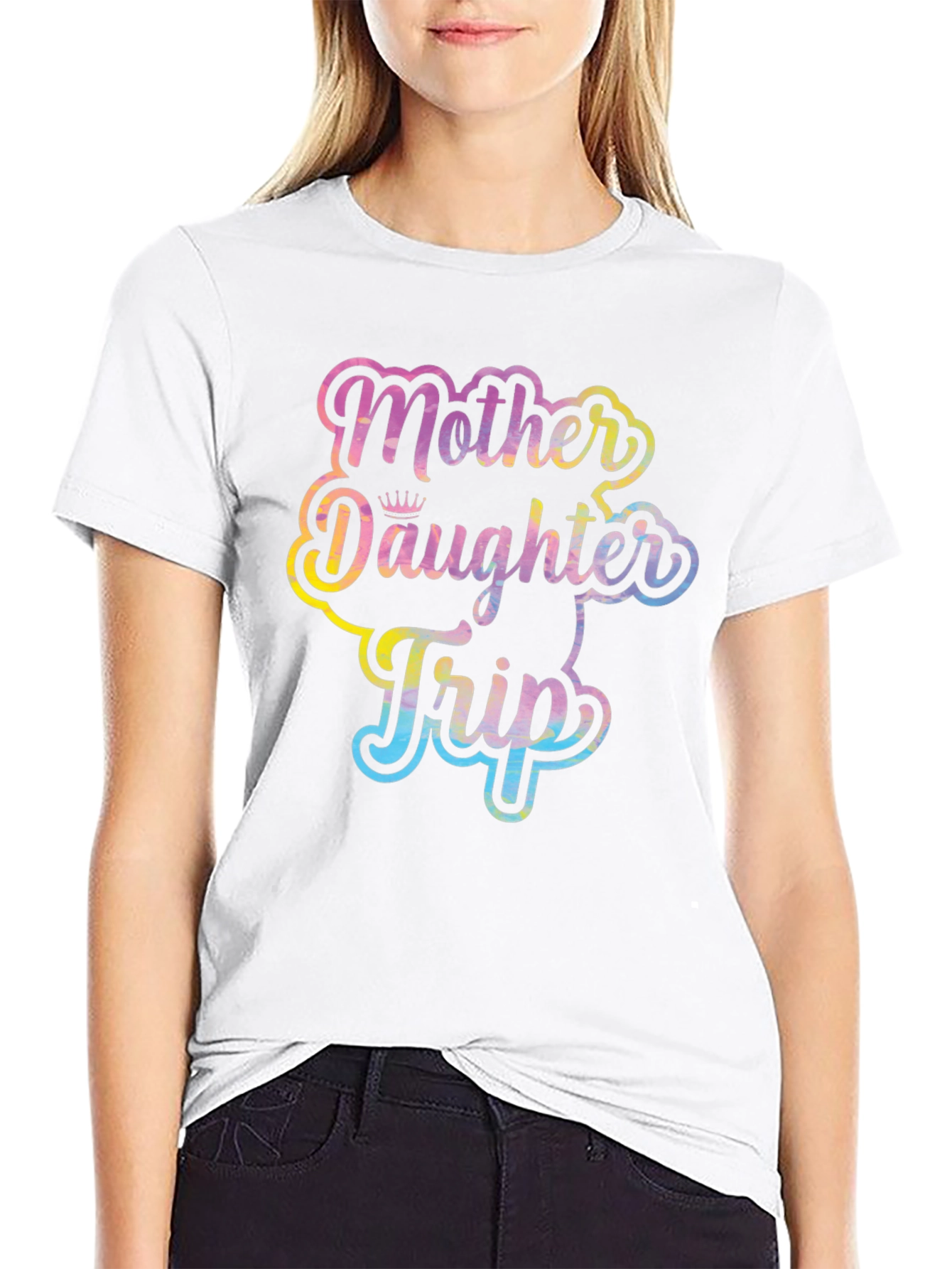 Mother Daughter Trip Black T-Shirt