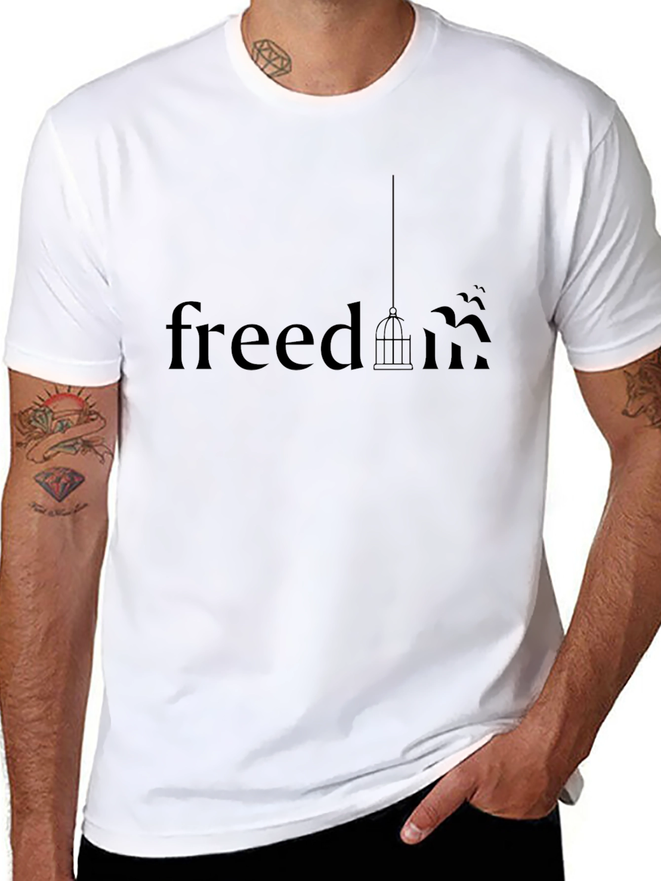 Freedom Graphic Tee - Black T-Shirt
