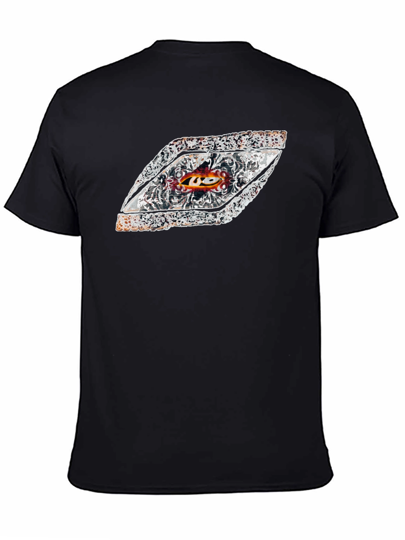 Eye-Catching Graphic Tee - Black