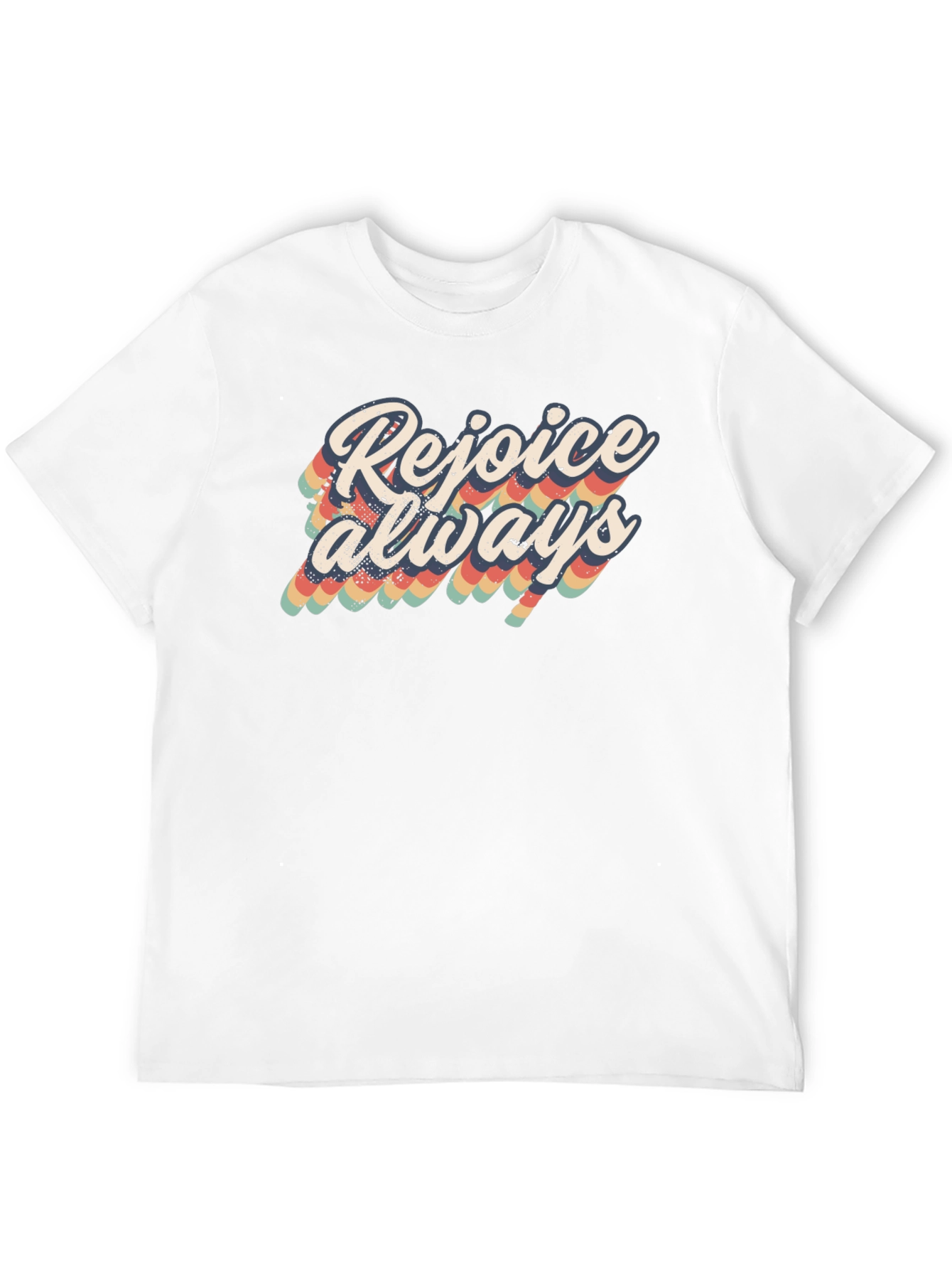 Rejoice Always Black Graphic Tee