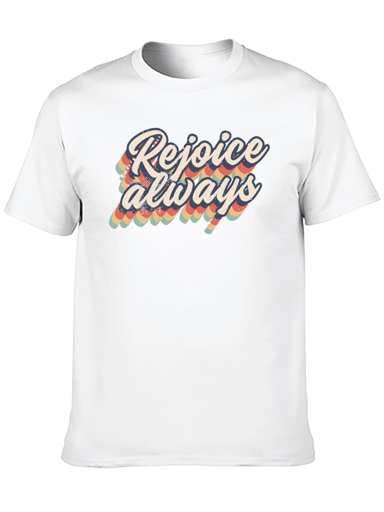 Rejoice Always Black Graphic Tee