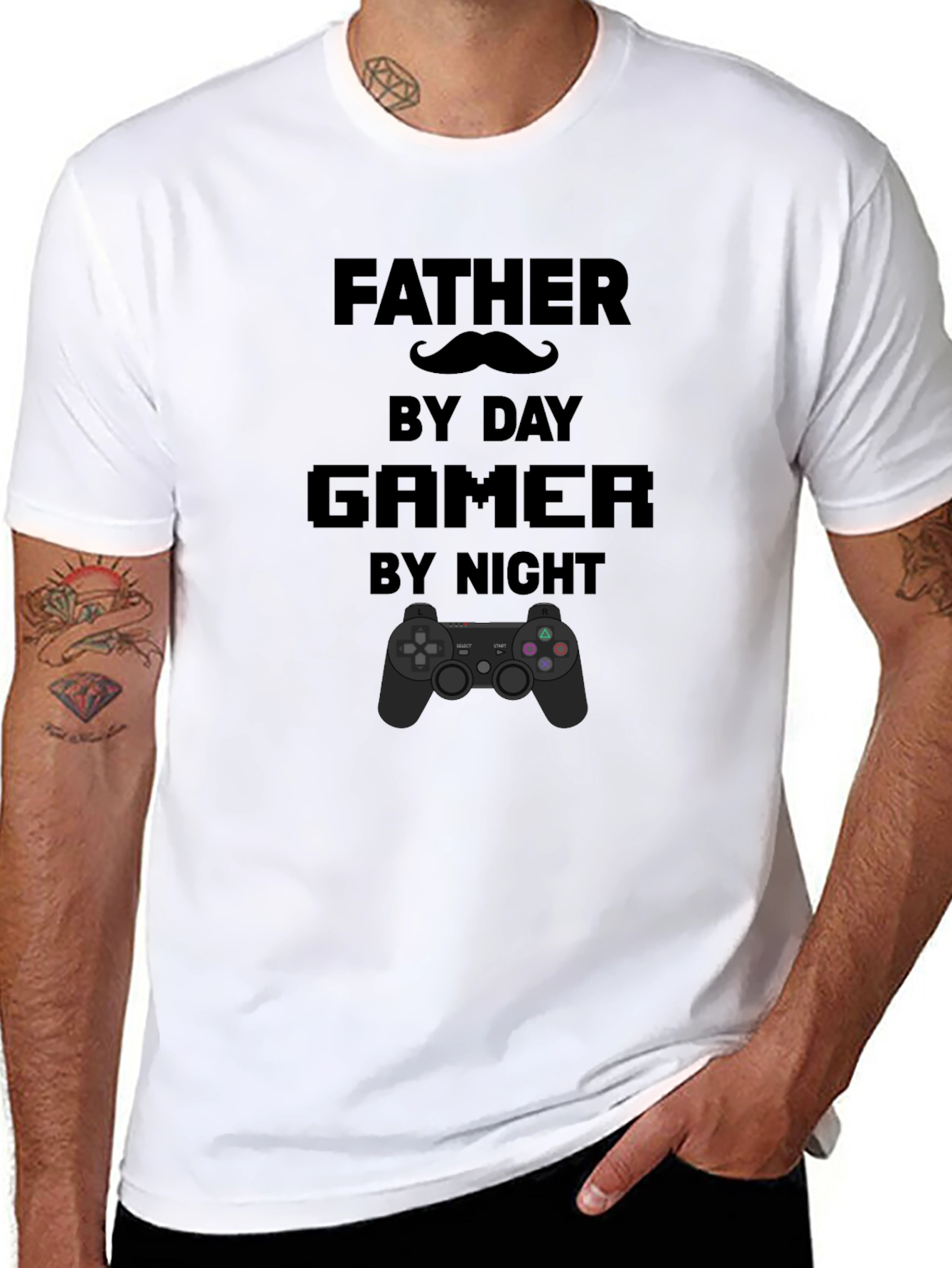 Father By Day Gamer By Night T-Shirt