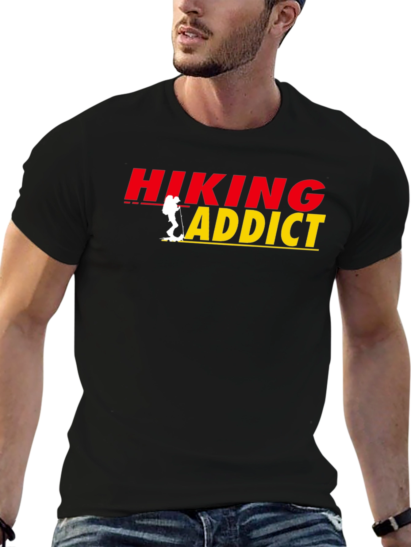 Hiking Addict Graphic Tee - Outdoor Adventure T-Shirt