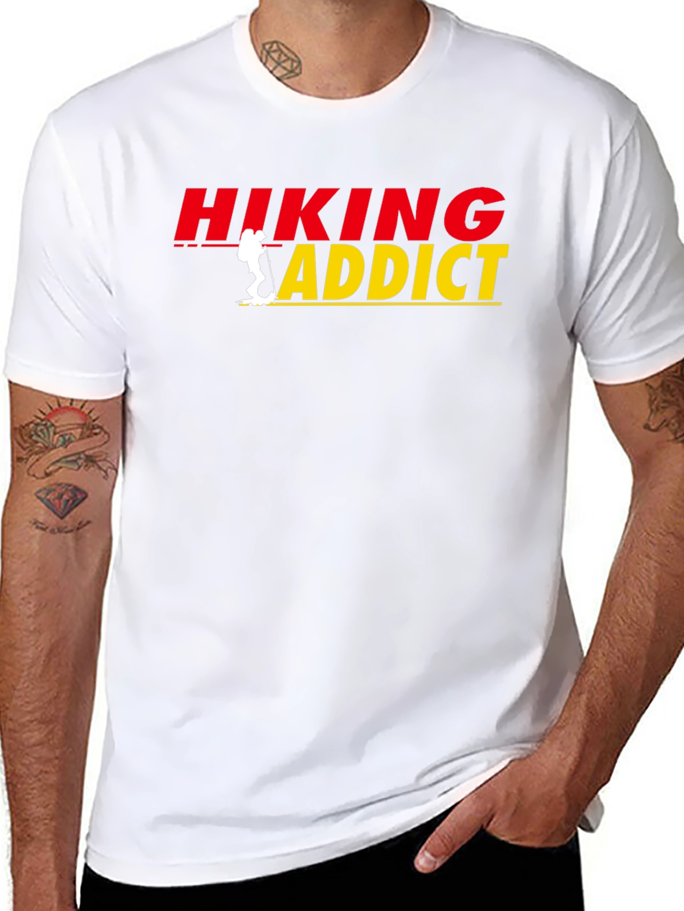 Hiking Addict Graphic Tee - Outdoor Adventure T-Shirt