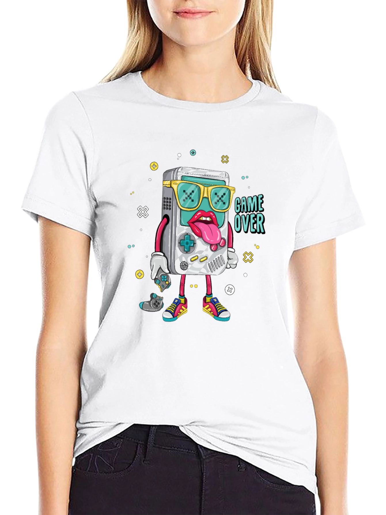 Game Over Graphic Tee - Retro Gamer Style