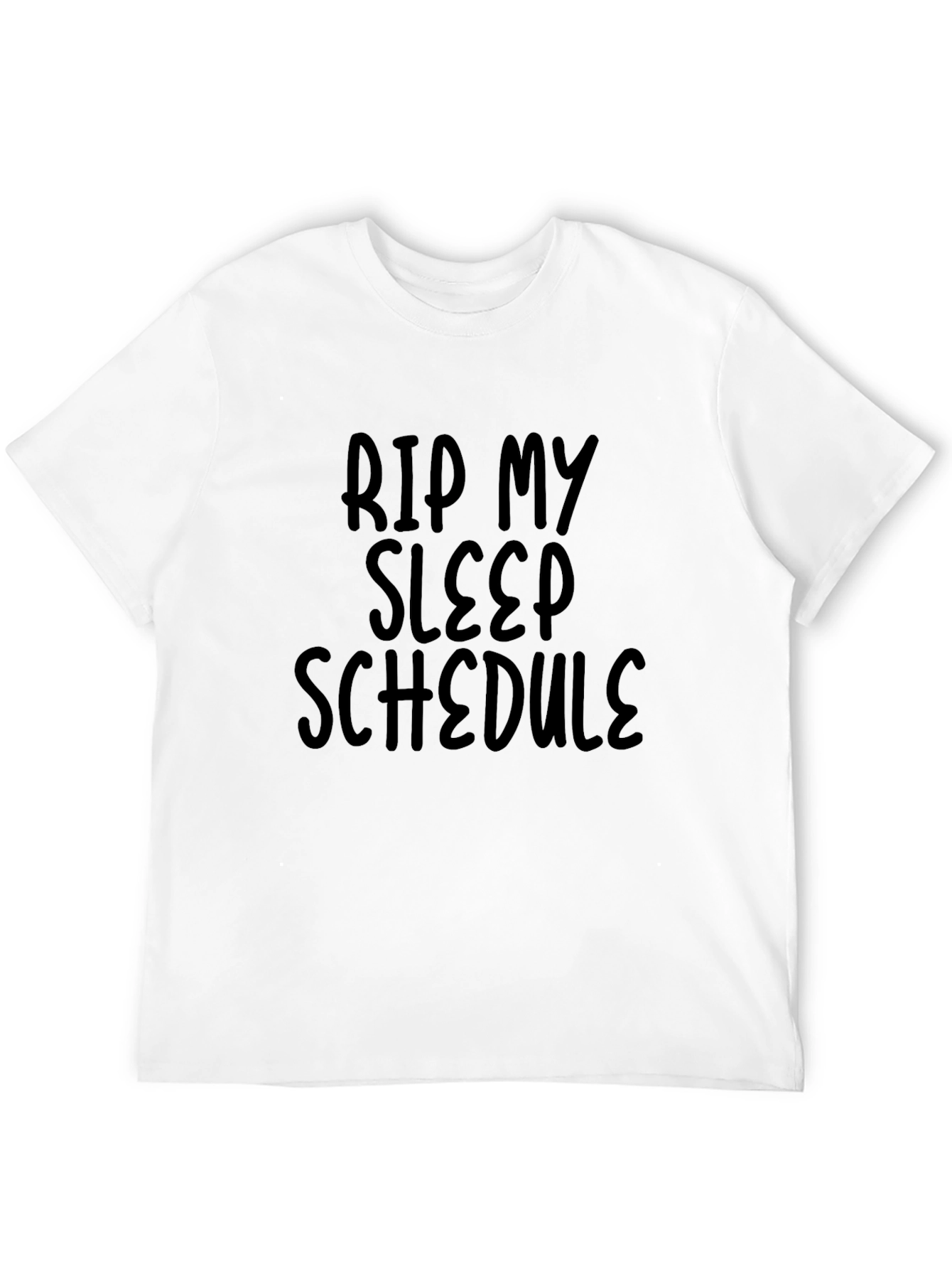 RIP My Sleep Schedule Black Graphic Tee