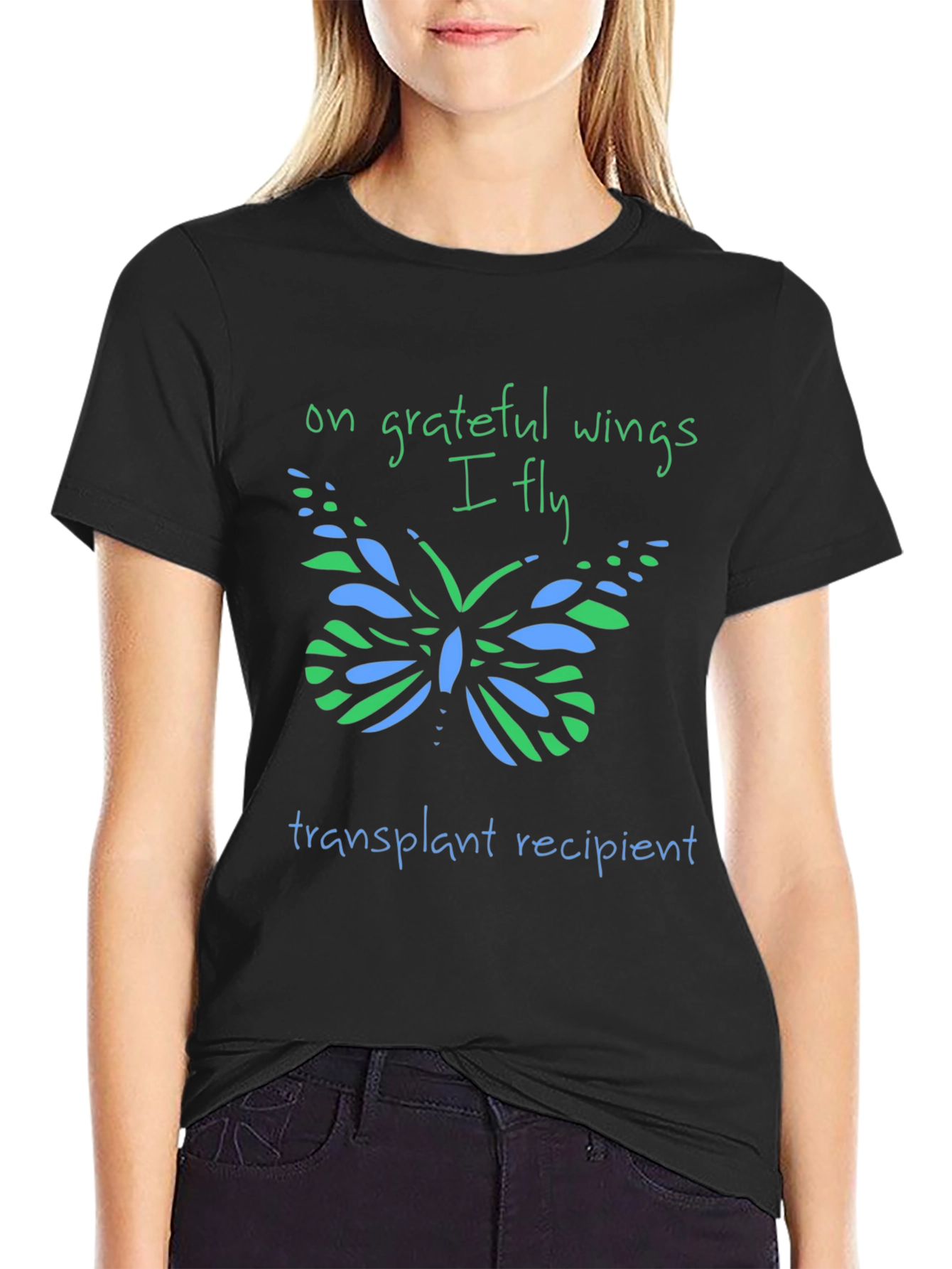 Grateful Wings Transplant Recipient T-Shirt
