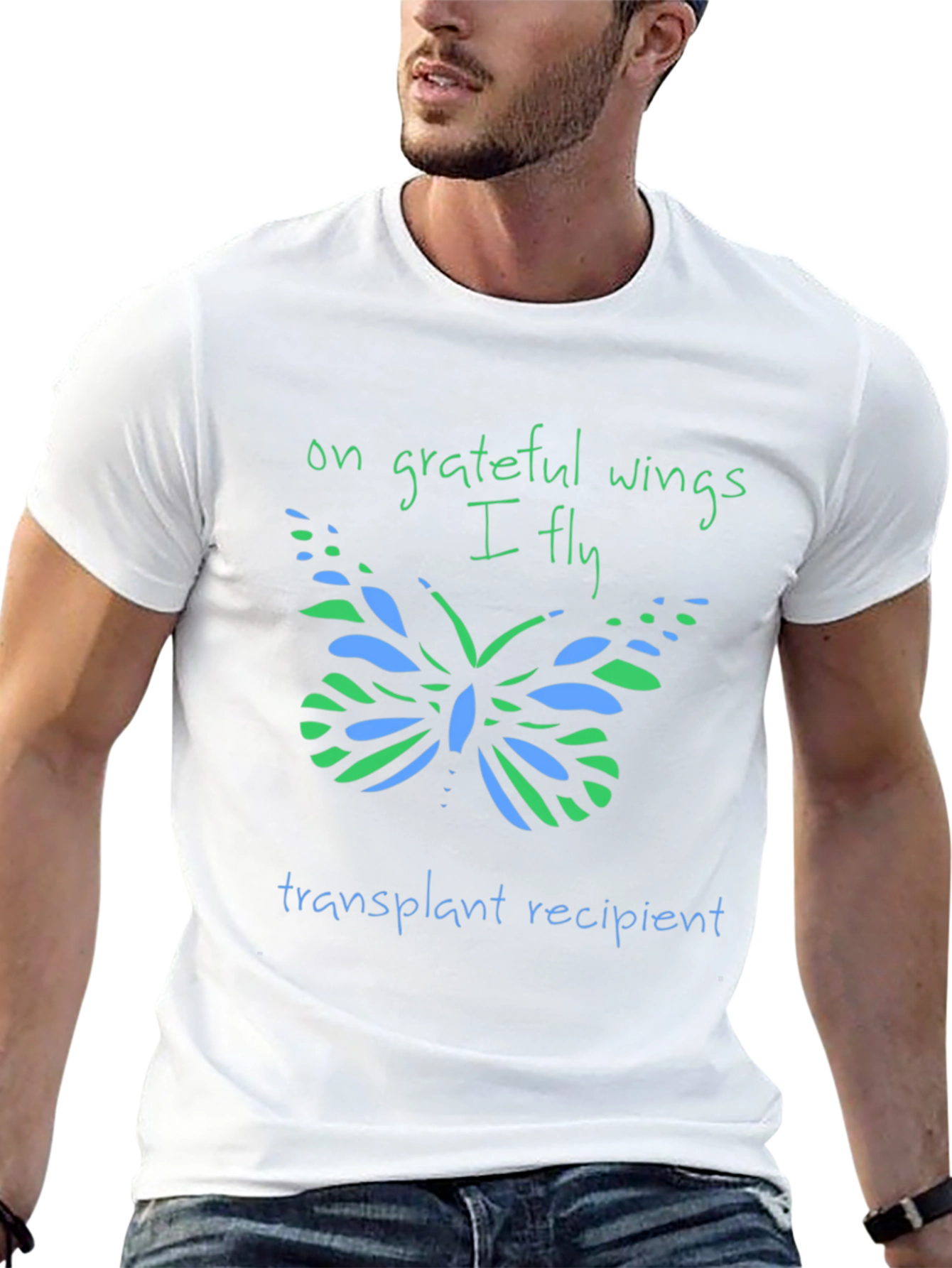 Grateful Wings Transplant Recipient T-Shirt