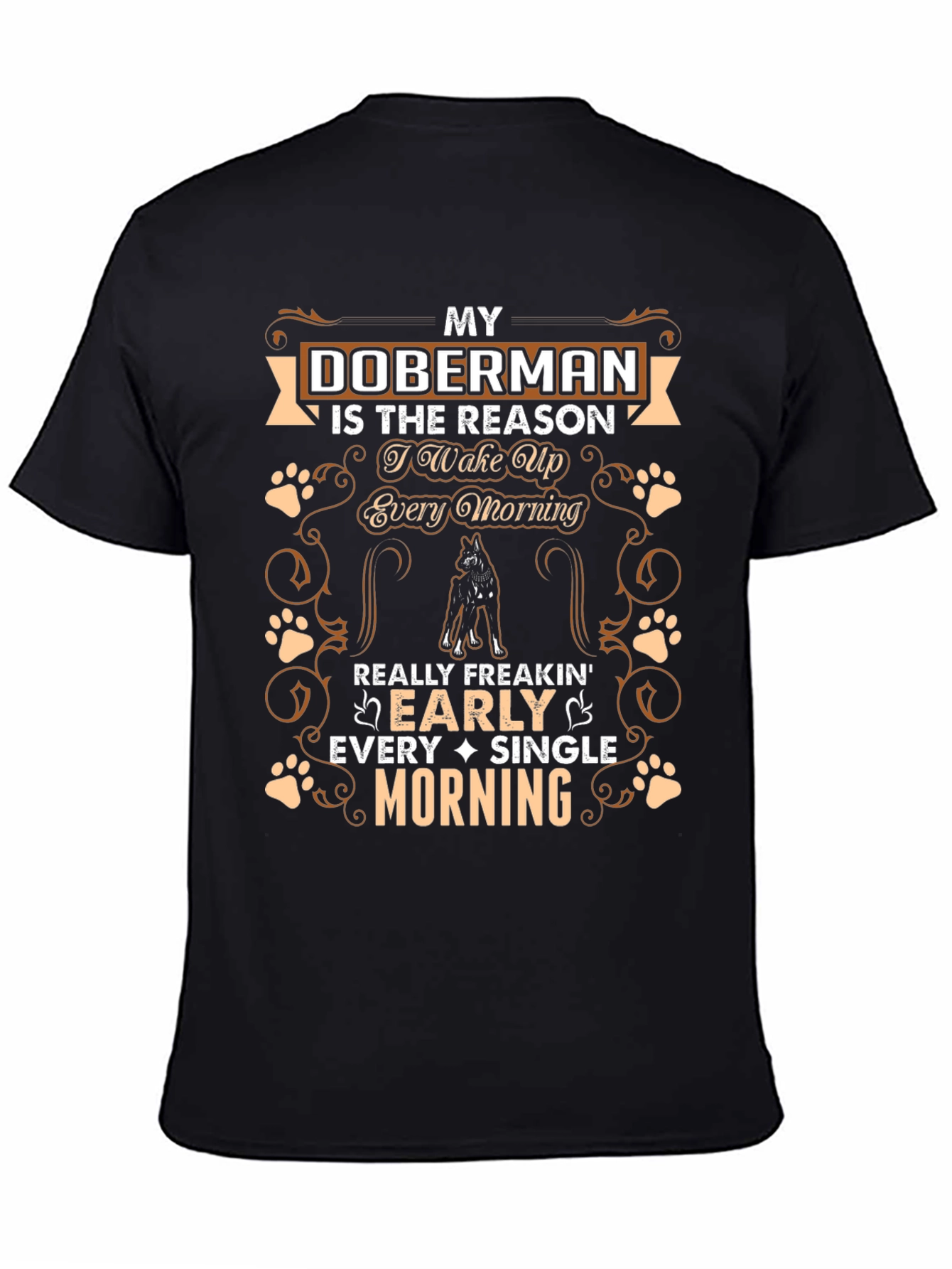Doberman Dog Lover T-Shirt - Early Morning