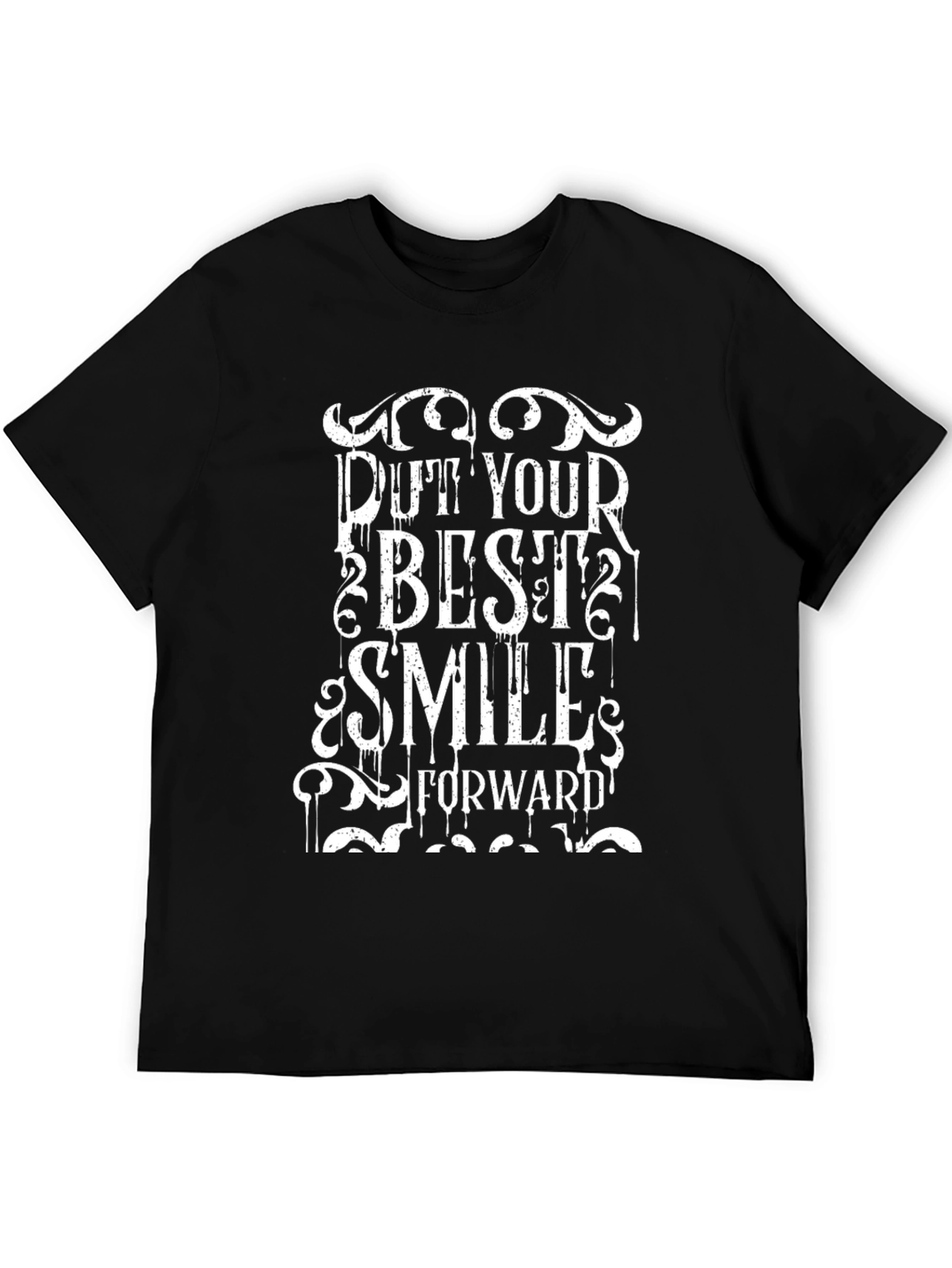 Put Your Best Smile Forward Black T-Shirt