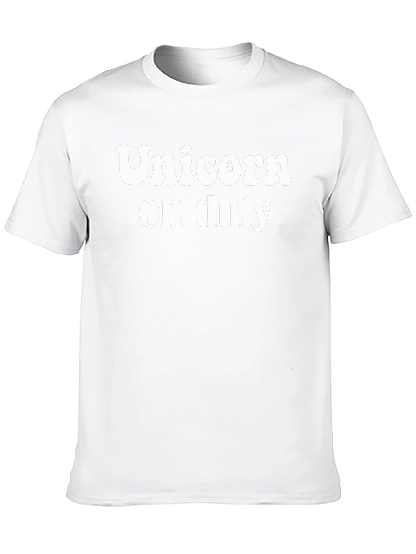 Unicorn On Duty Black Graphic T-Shirt