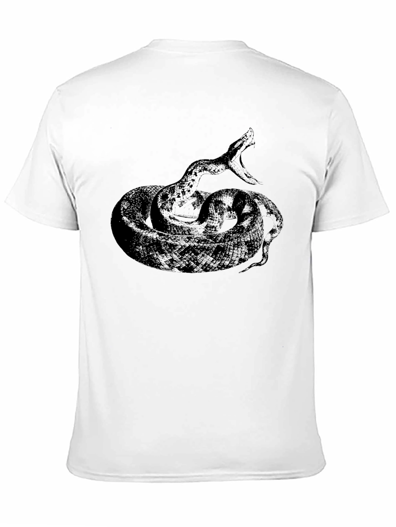 Mens Black Snake Graphic Tee