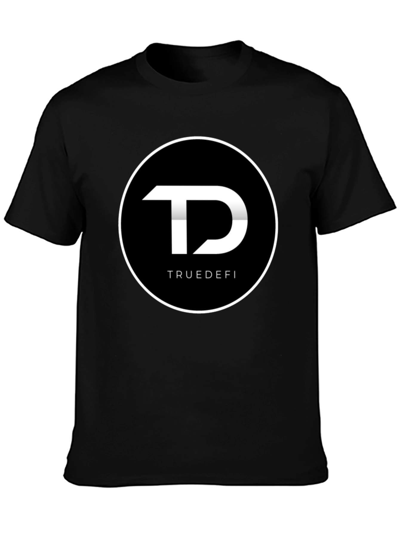 TrueDefi Logo Graphic Black T-Shirt