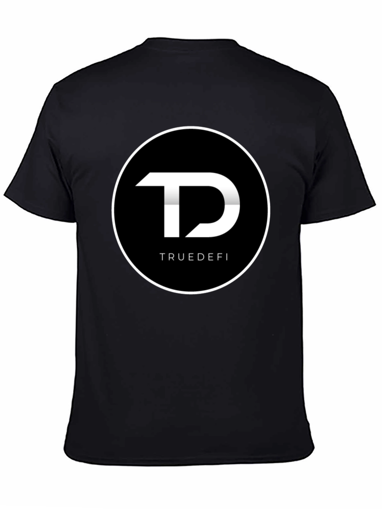 TrueDefi Logo Graphic Black T-Shirt