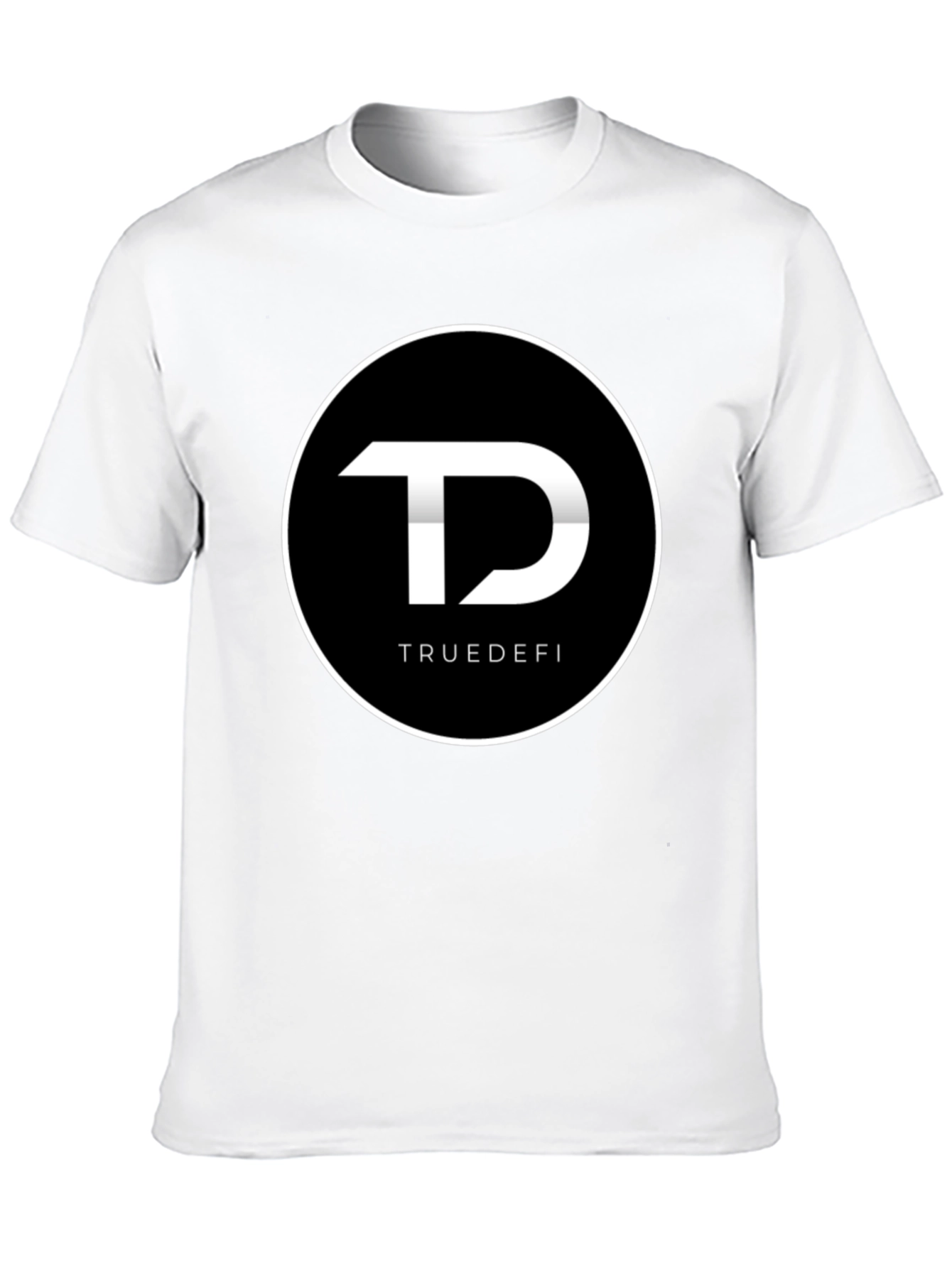 TrueDefi Logo Graphic Black T-Shirt