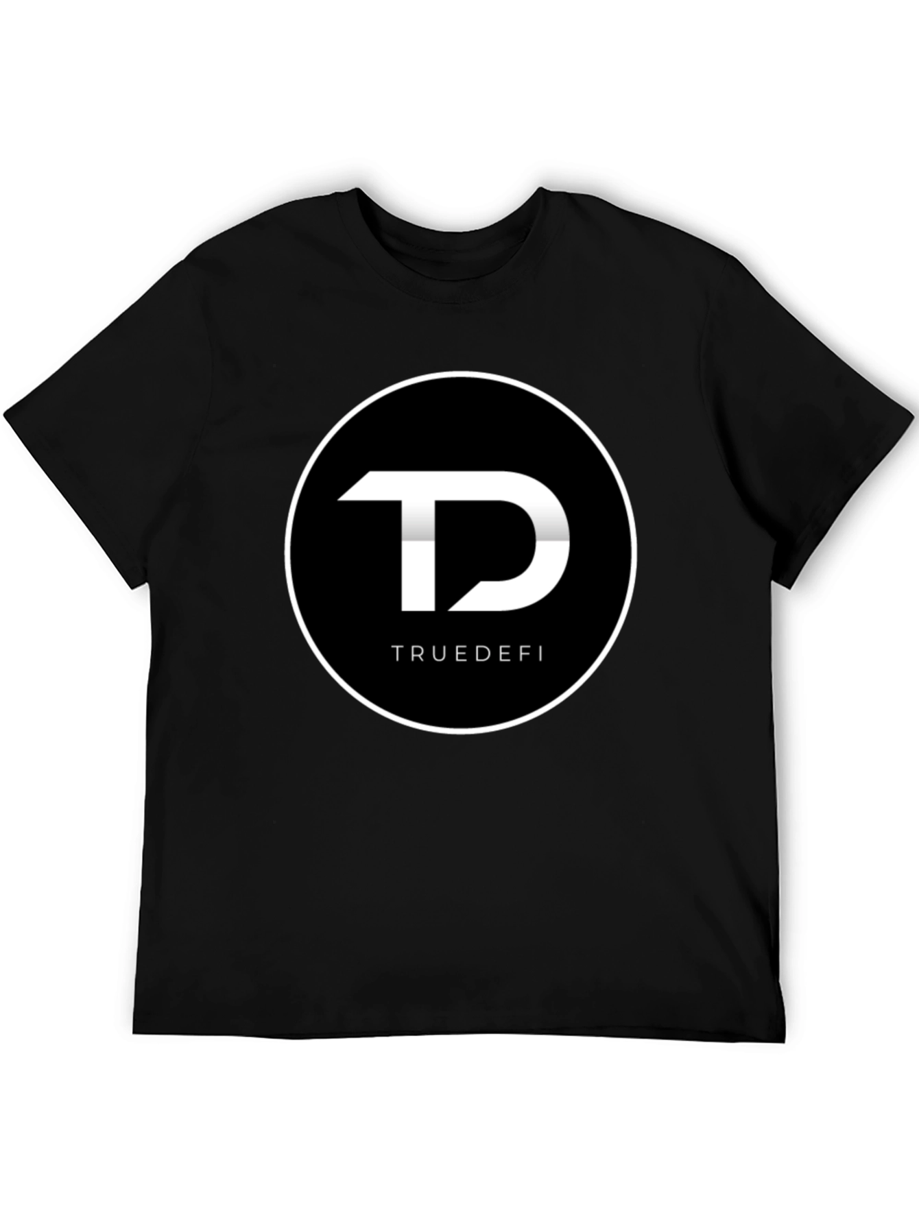 TrueDefi Logo Graphic Black T-Shirt