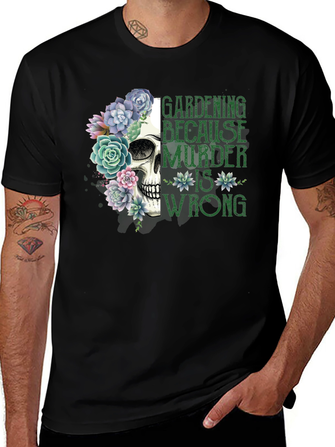 Gardening Because Murder Is Wrong T-Shirt