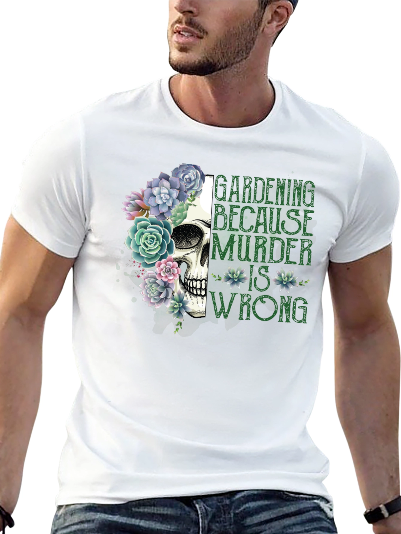Gardening Because Murder Is Wrong T-Shirt