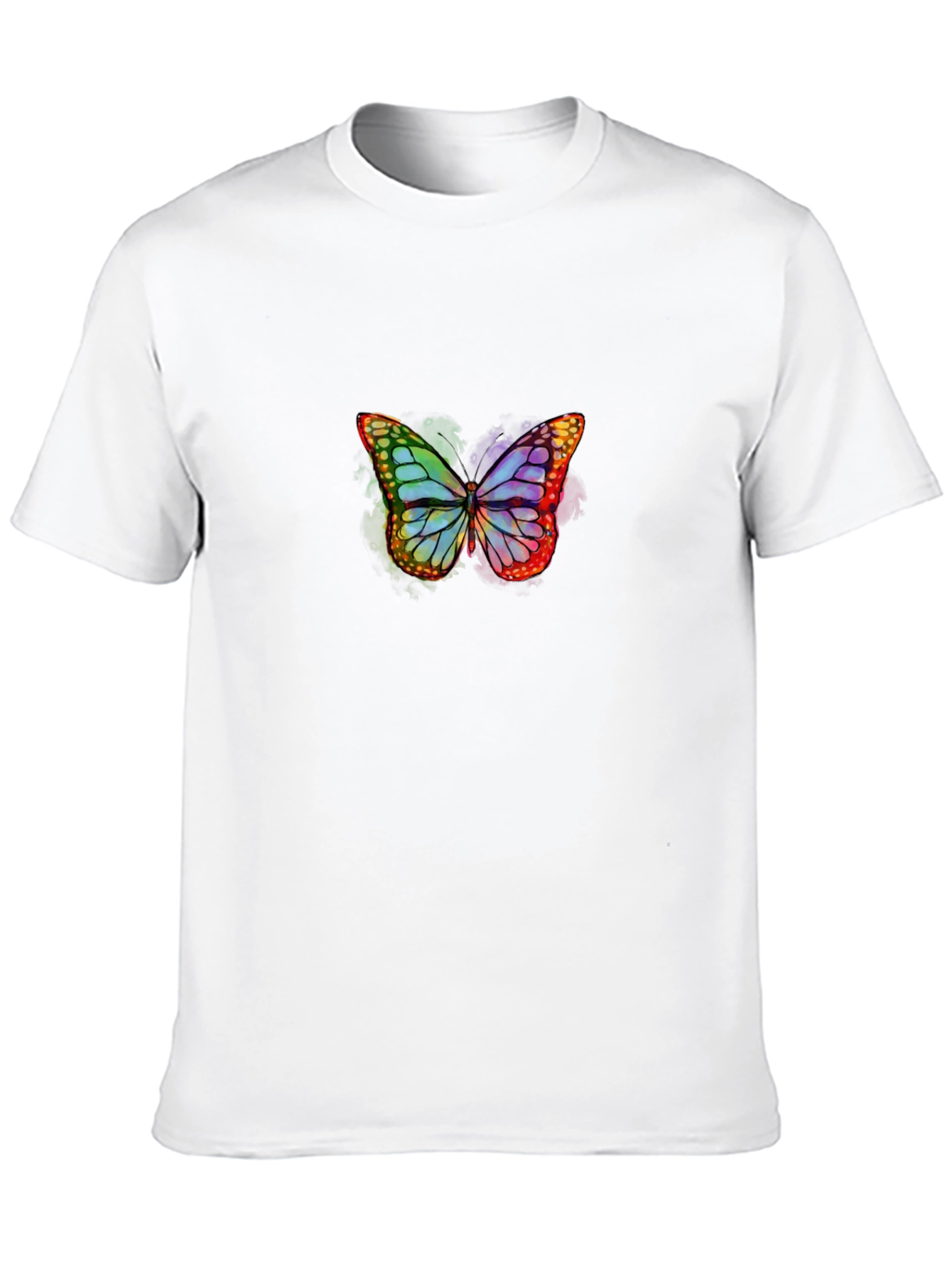 Butterfly Graphic Tee - Stylish Black T-Shirt