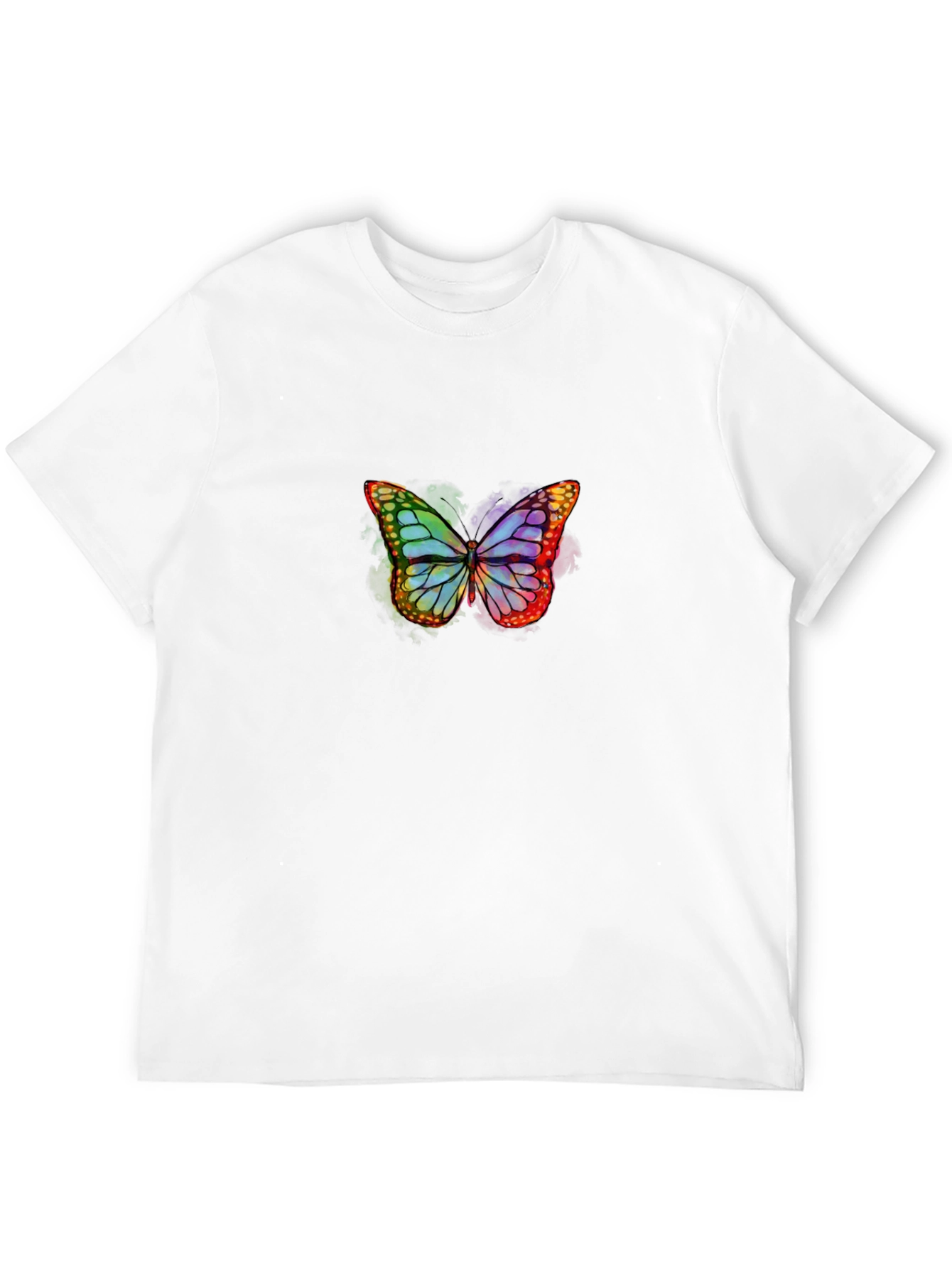 Butterfly Graphic Tee - Stylish Black T-Shirt