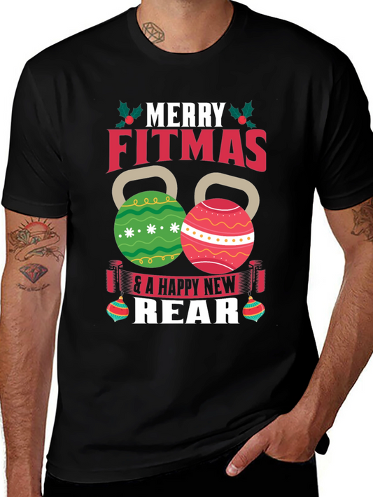 Merry Fitmas T-Shirt - Festive Fitness Apparel