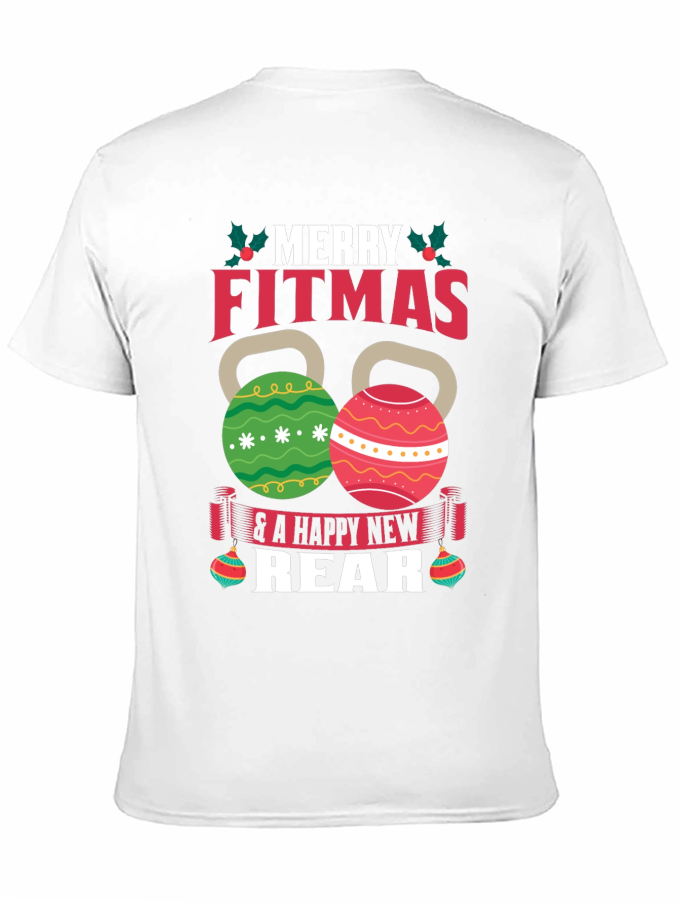 Merry Fitmas T-Shirt - Festive Fitness Apparel